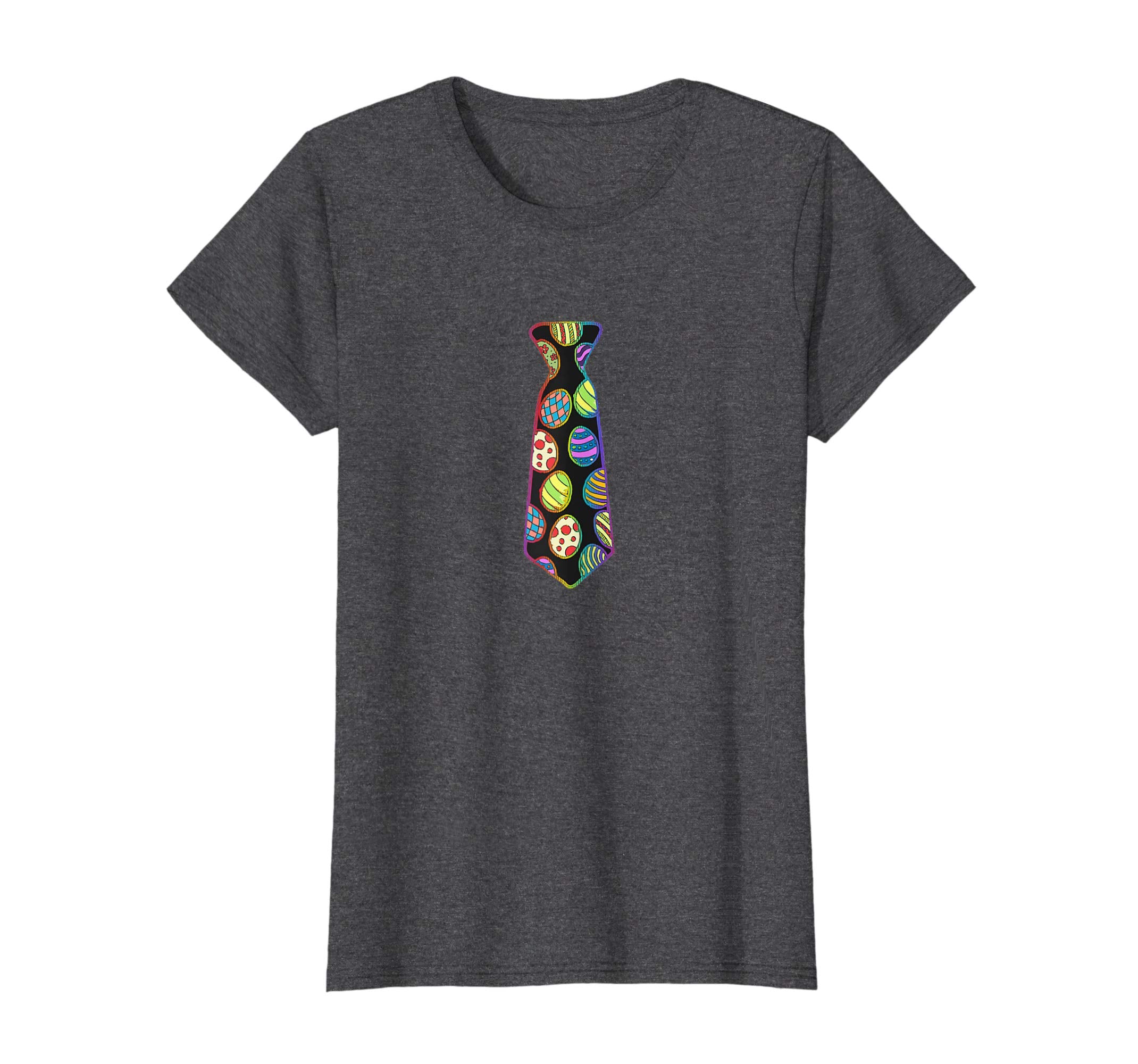 Colorful Neck Tie With Easter Eggs Easter T-Shirt
