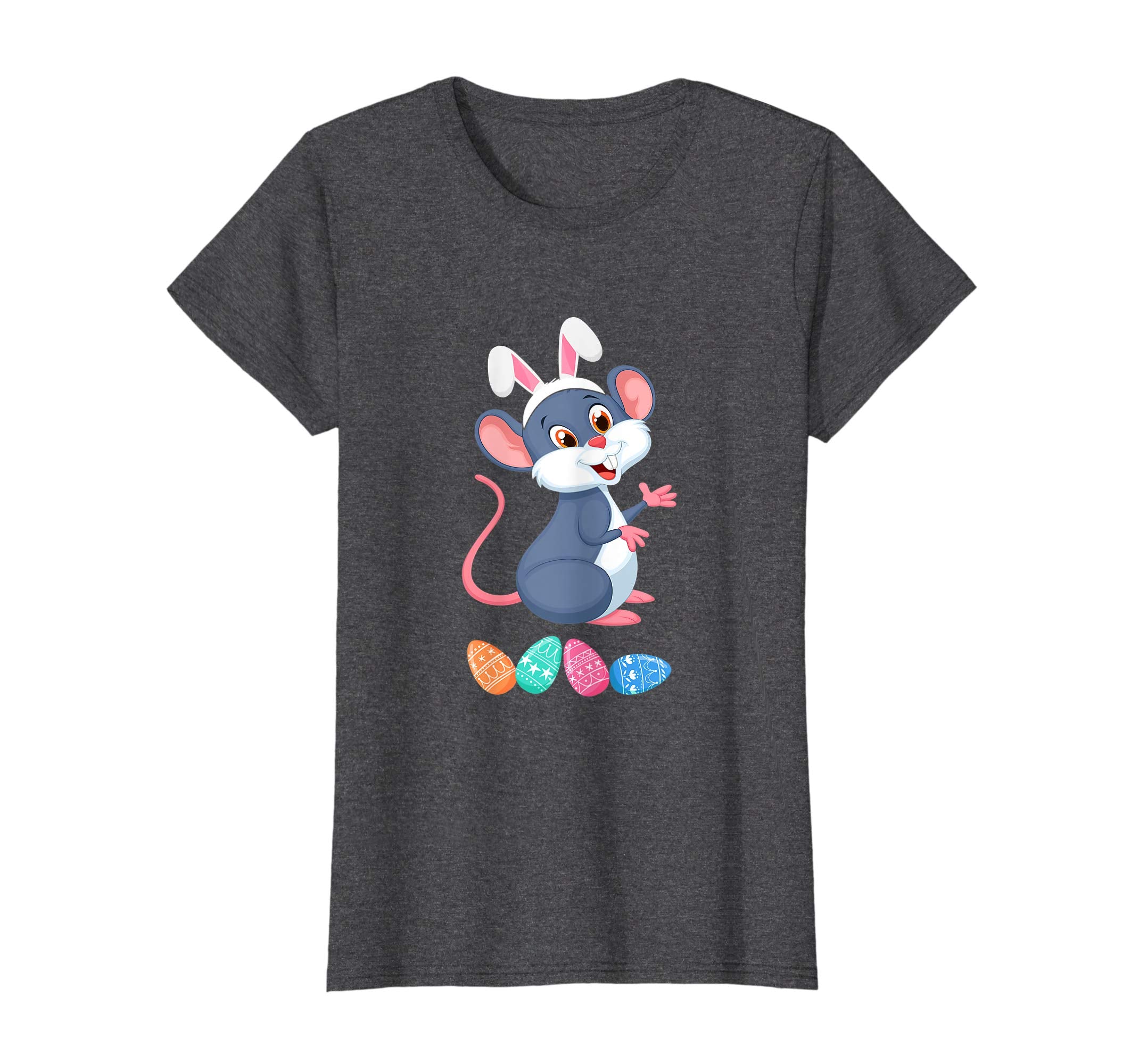 Funny Easter Mouse With Bunny Ears And Eggs T Shirt