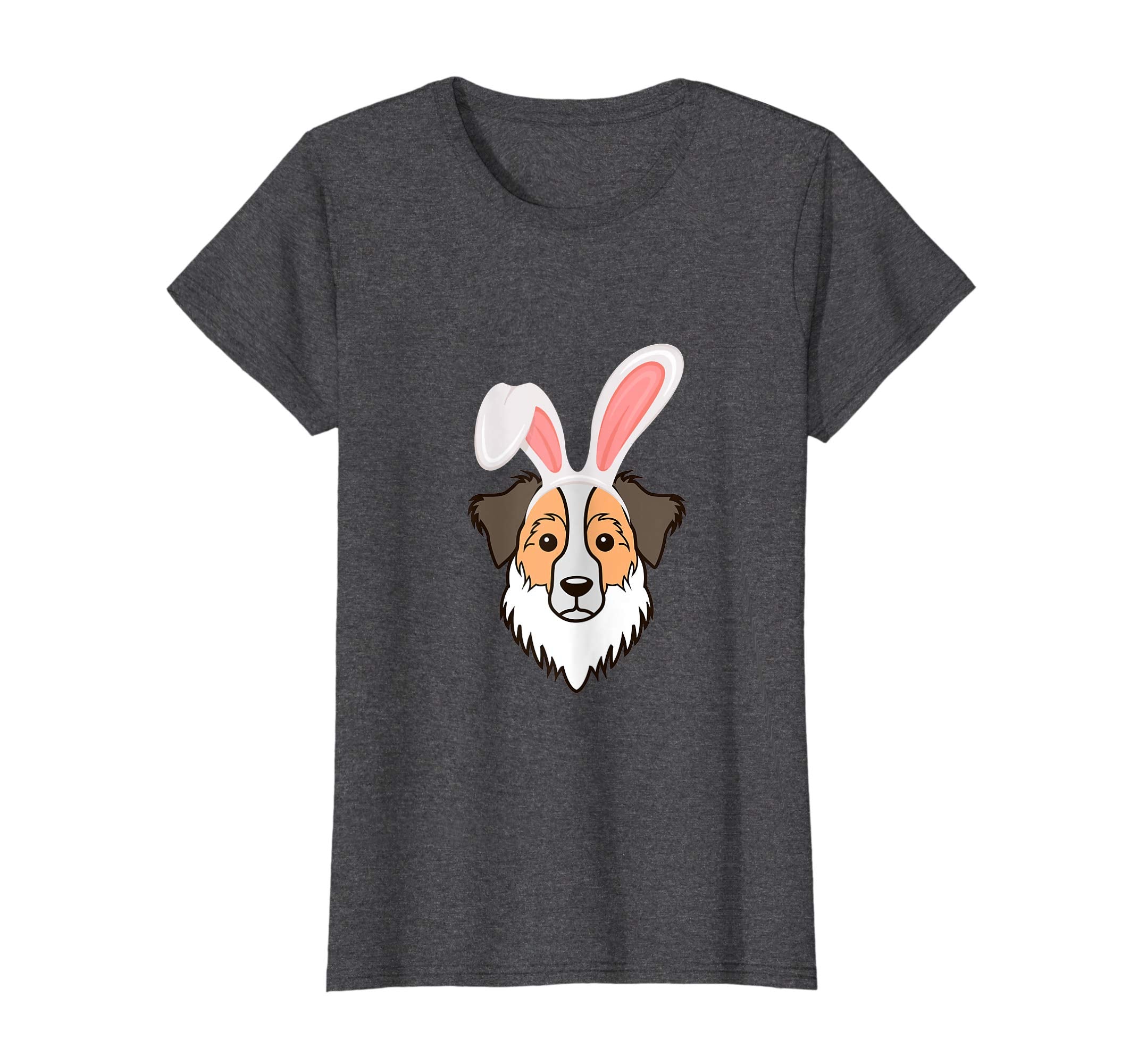 Australian Shepherd Dressed Easter Bunny Rabbit Ears T-Shirt