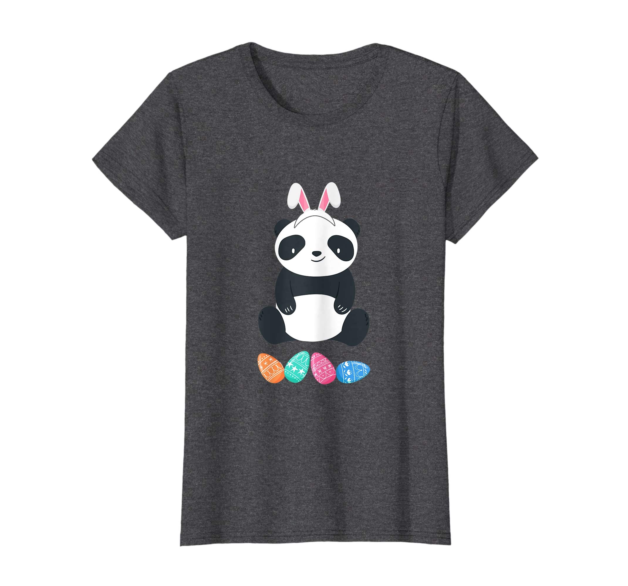 Funny Easter Panda With Bunny Ears And Eggs T Shirt