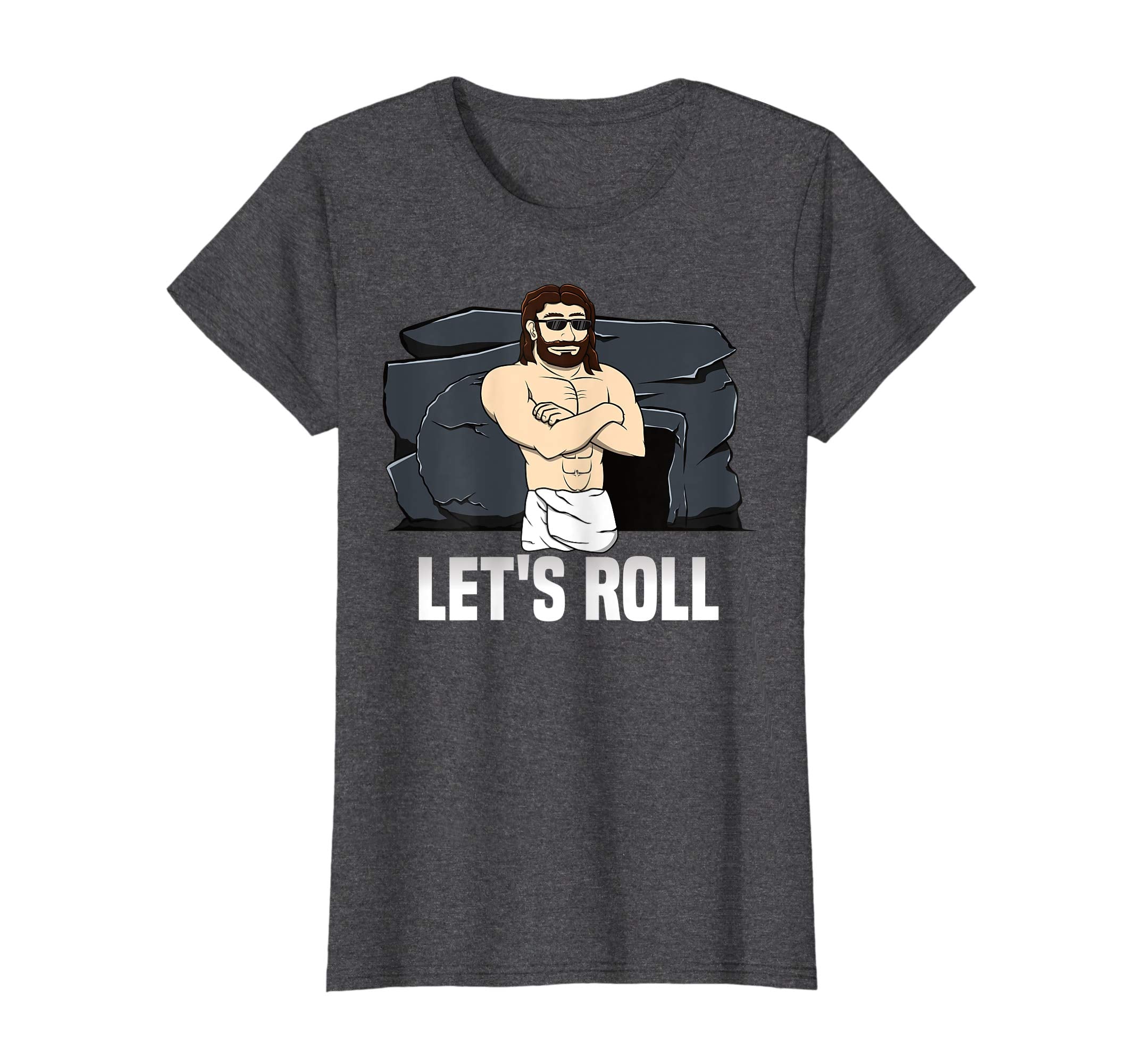 Easter Jesus T Shirt Resurrection Stone Rolling Let's Roll