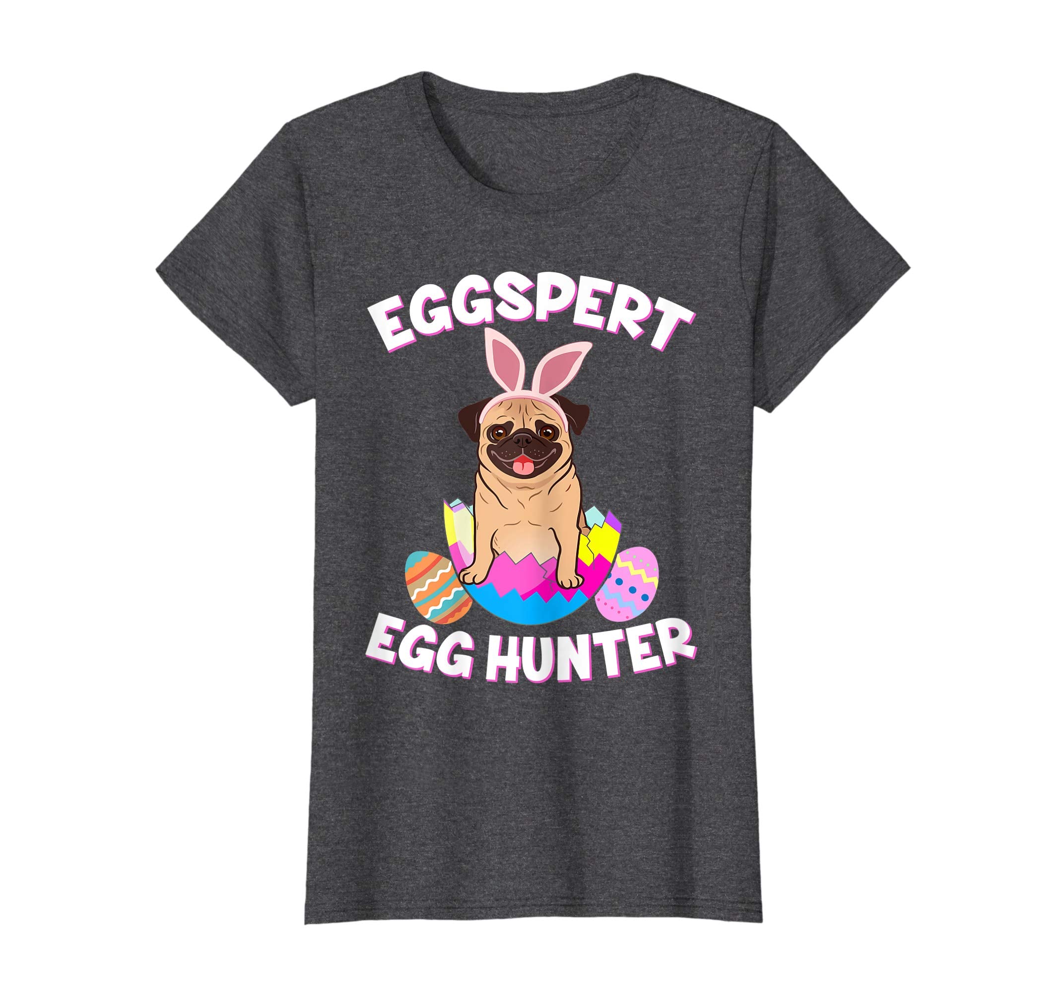 Eggspert Egg Hunter Easter Funny Pug T Shirt