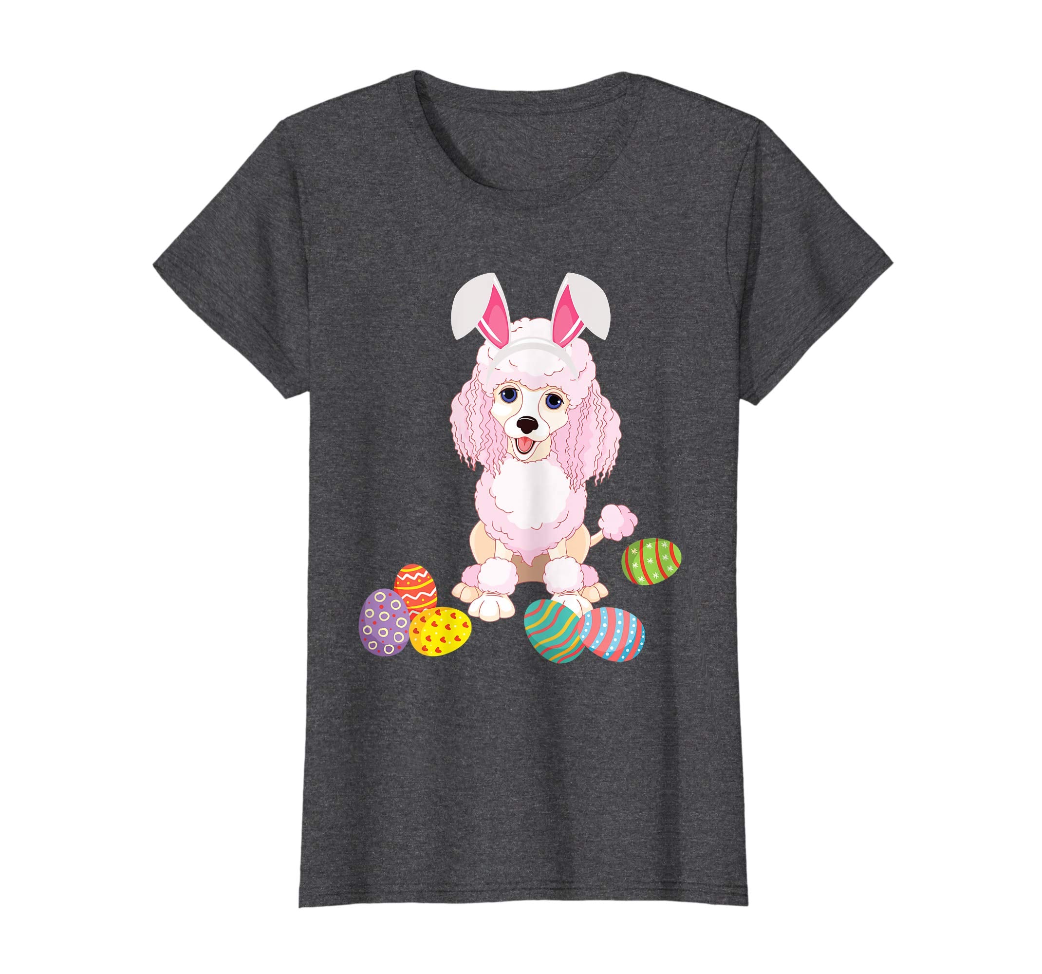 Poodle Dog Bunny Rabbit Hat Playing Easter Eggs Happy Shirt