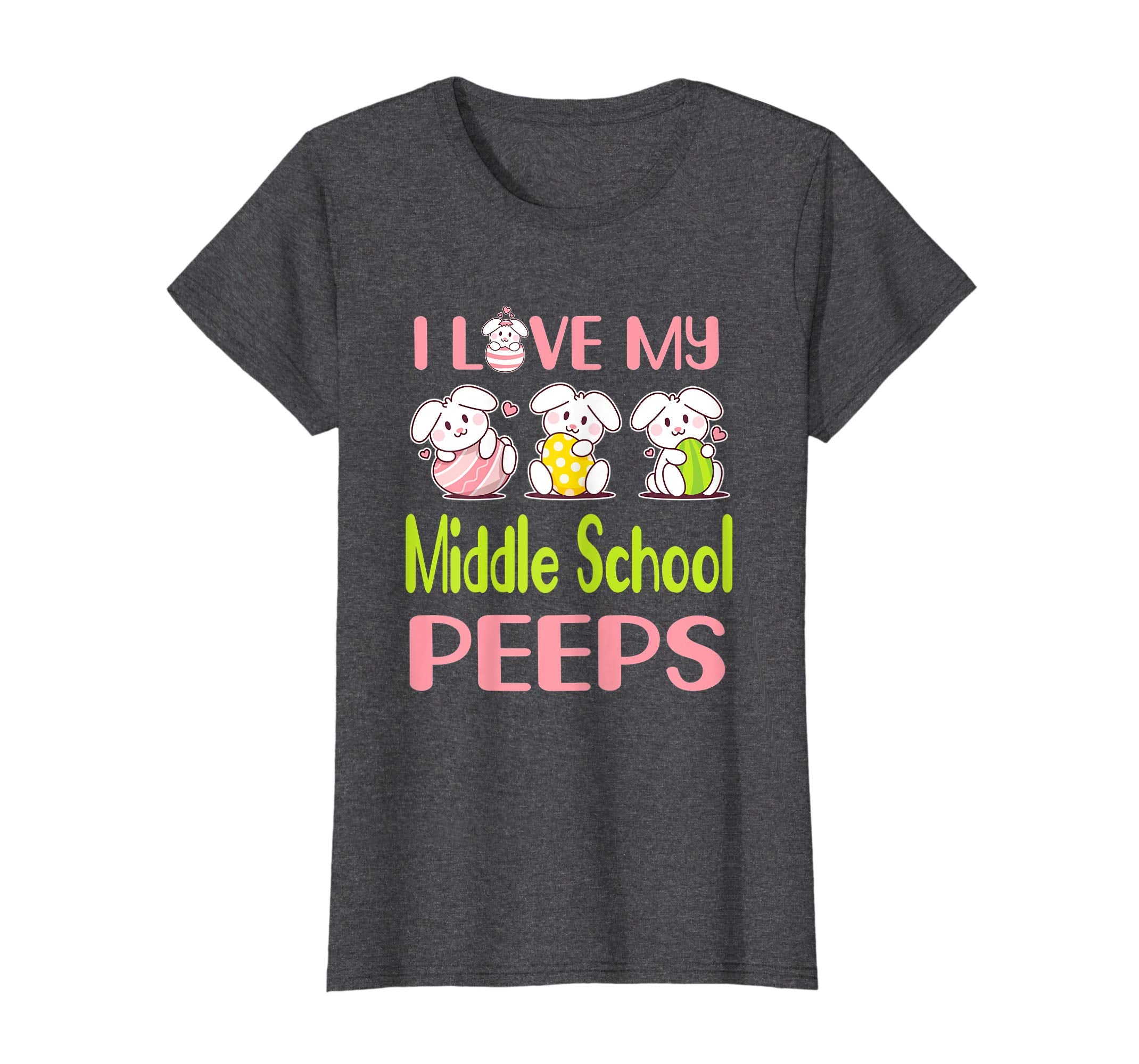 I Love My Middle School Peeps Happy Easter Teacher Shirt