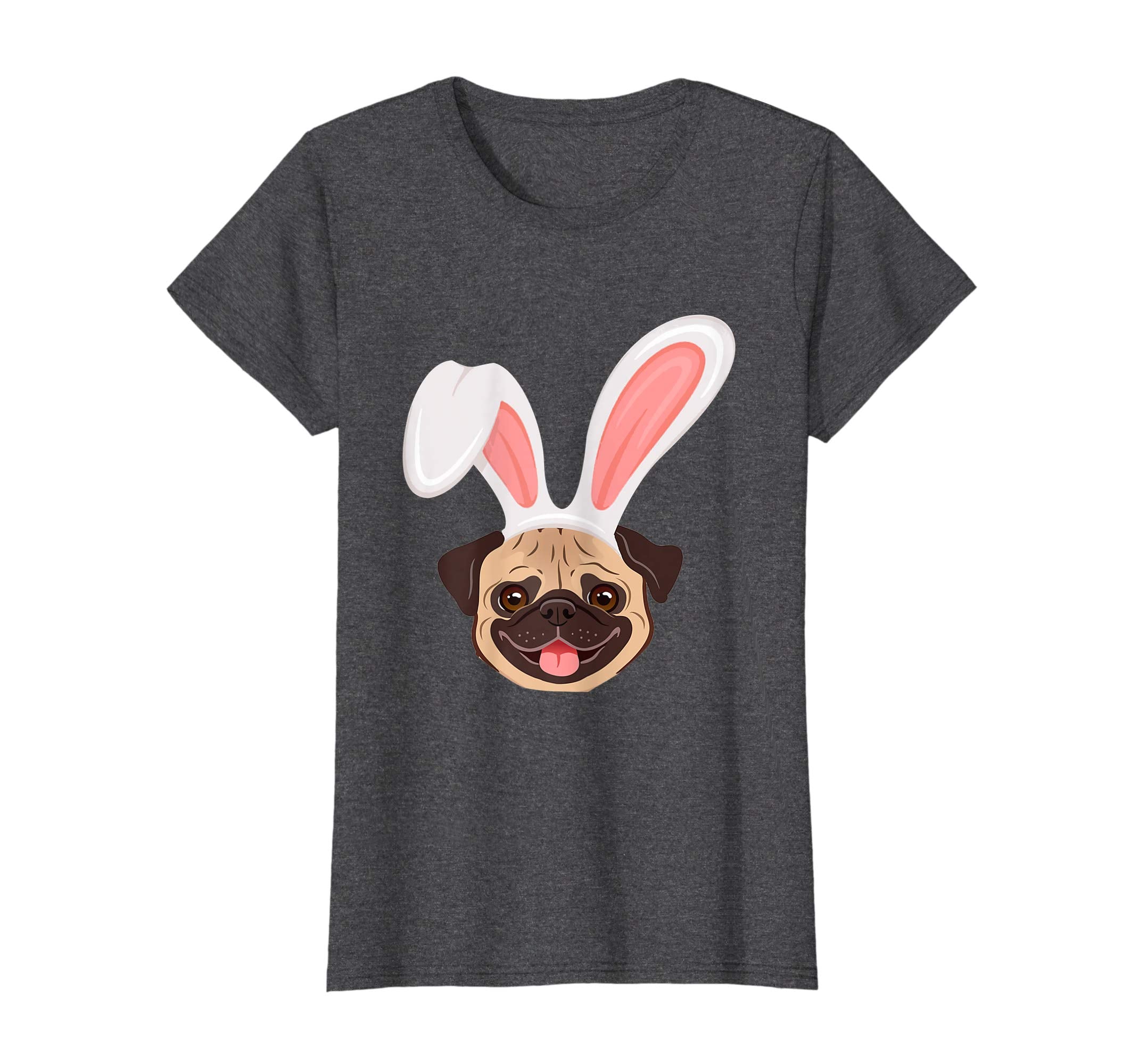 Funny Pug Dressed As Easter Bunny With Rabbit Ears T-Shirt