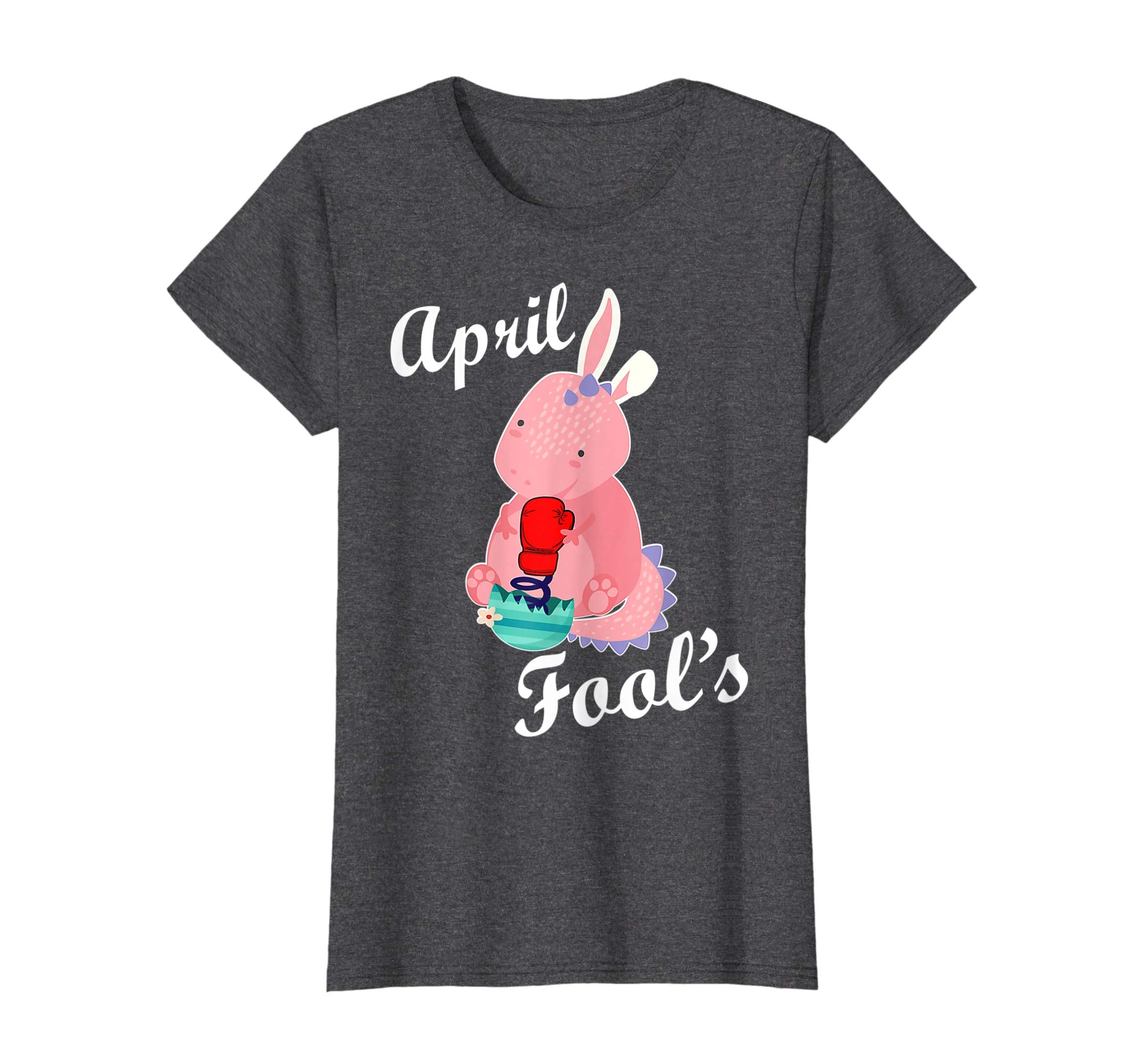 Bunny Dinosaur Trex Happy April Fools Easter Day Shirt