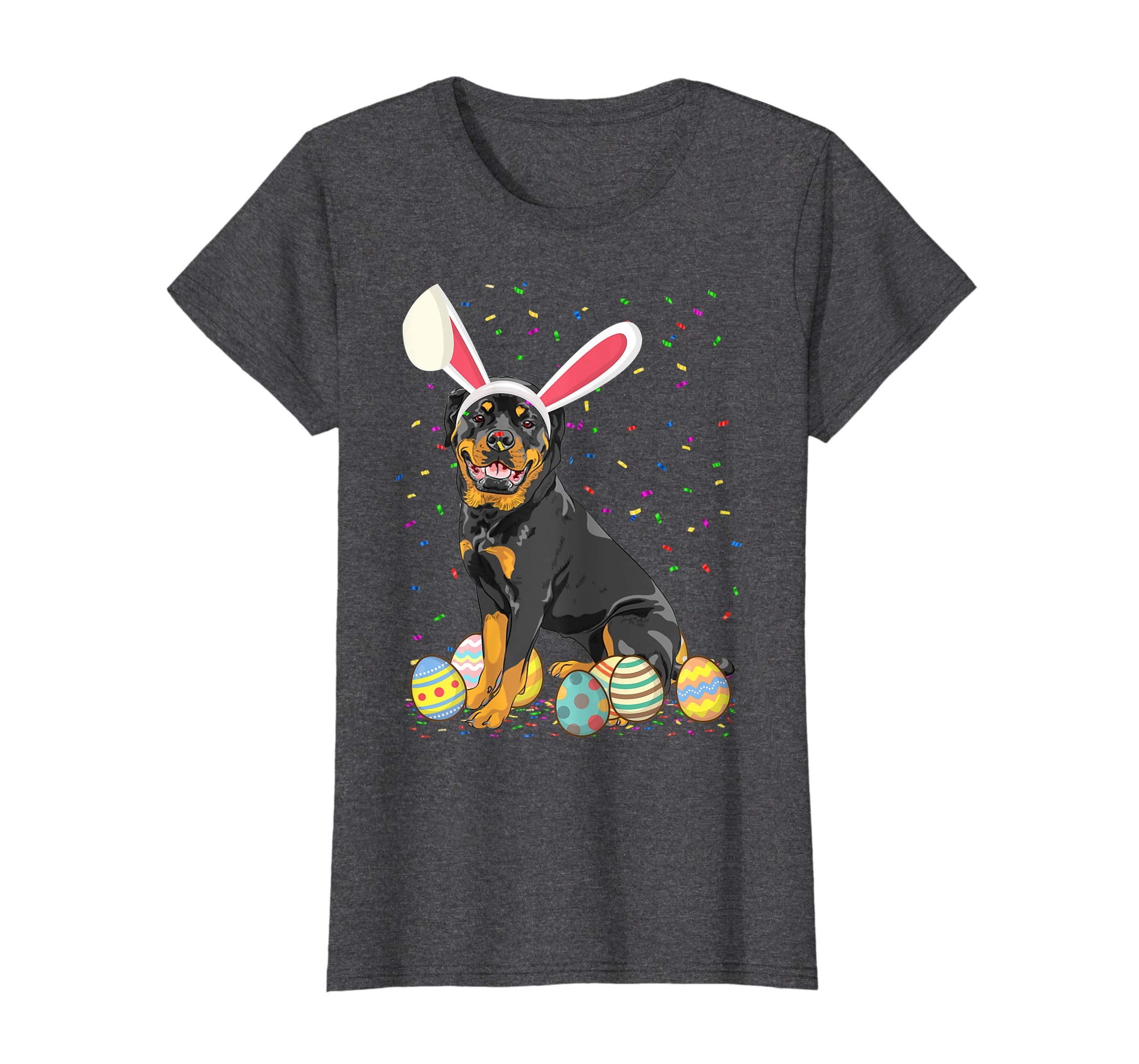 Rottweiler Dog Ear Easter Eggs Shirt Happy Easter Day Gift
