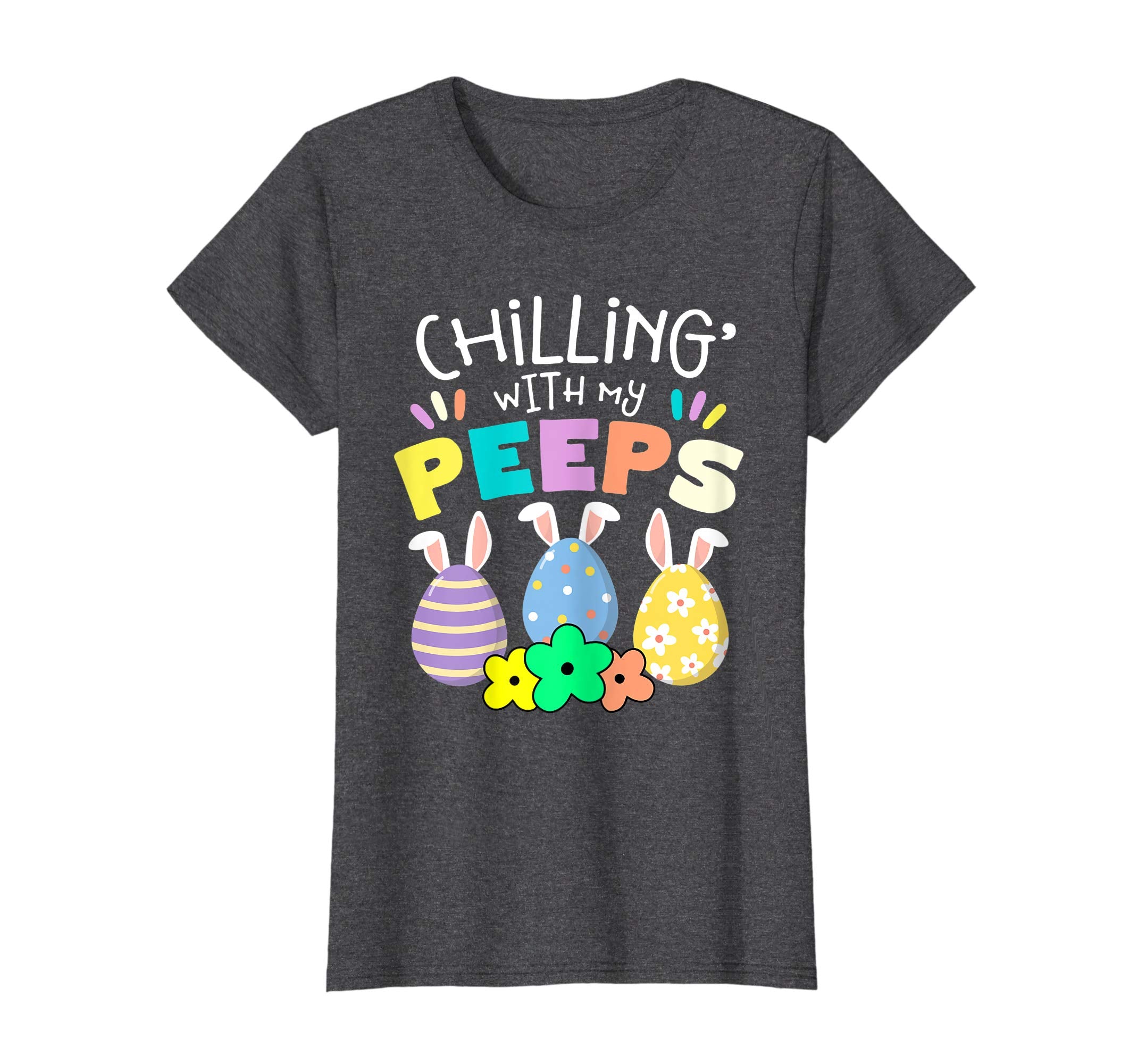 Chillin With My Peeps Happy Easter Kids Boys Girls T Shirt