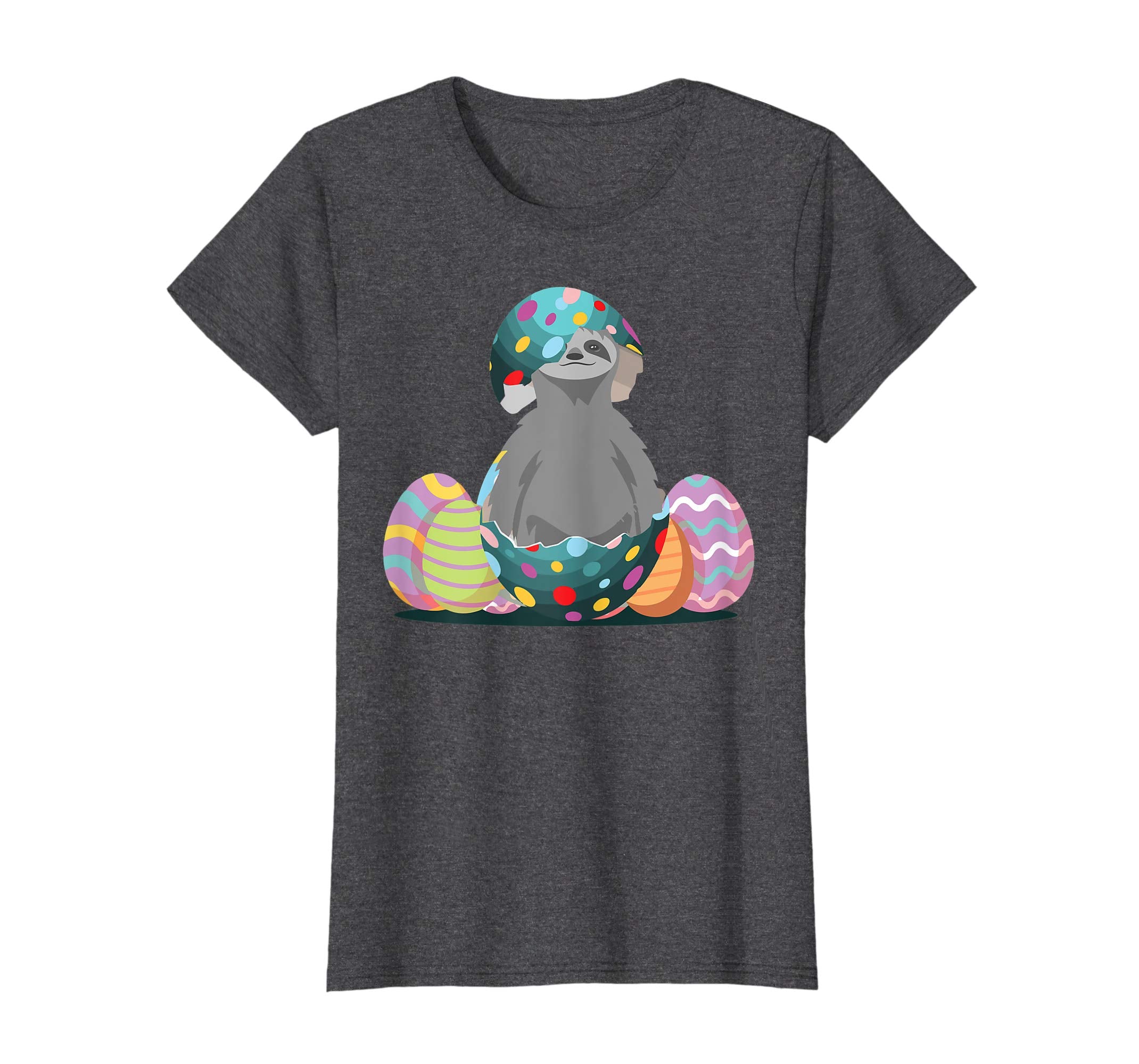 Cute Easter Eggs Sloth Shirts Gifts For Boys Girls Kids