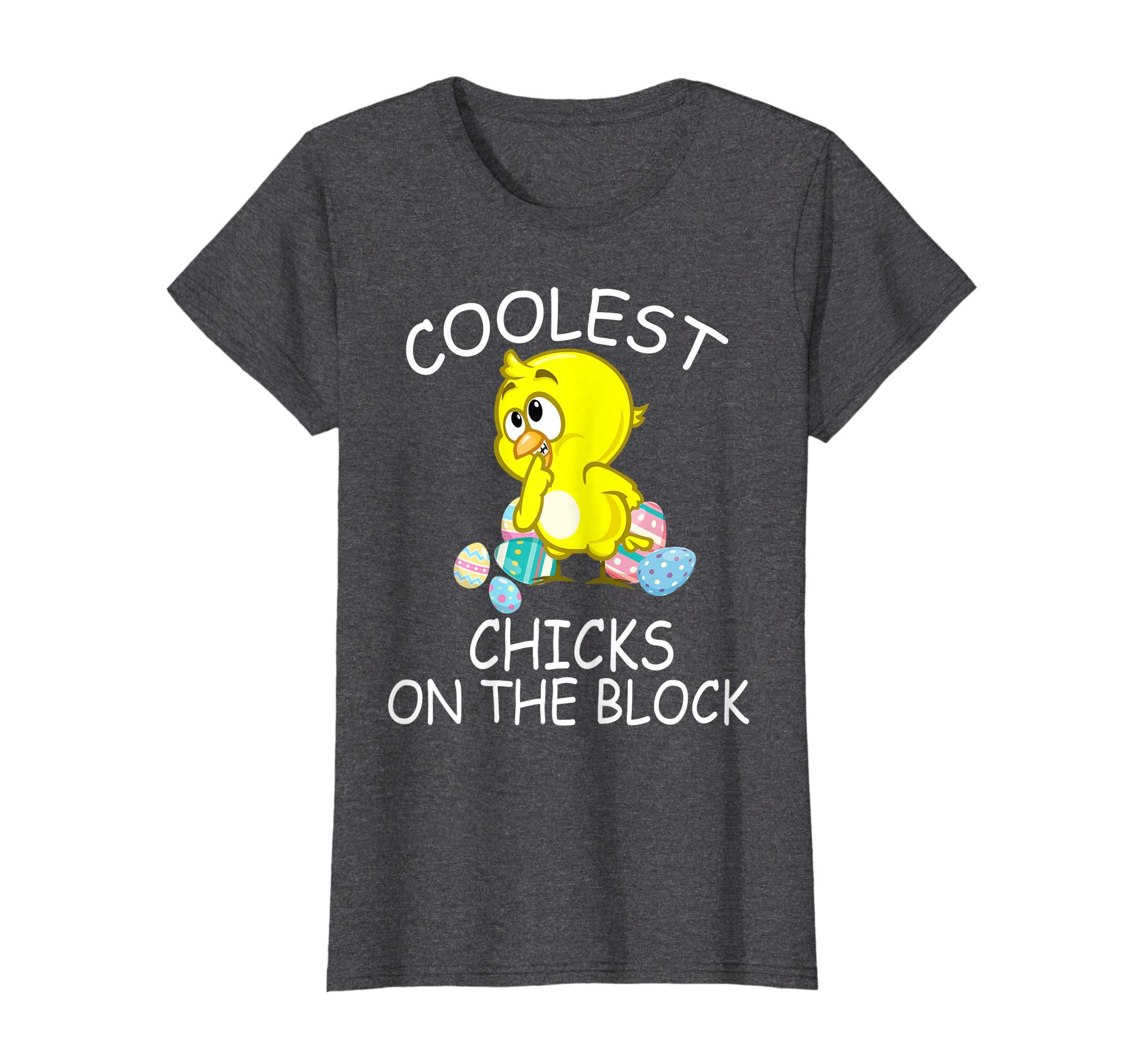 Chick Playing Easter Eggs Coolest Chicks On The Block Shirt