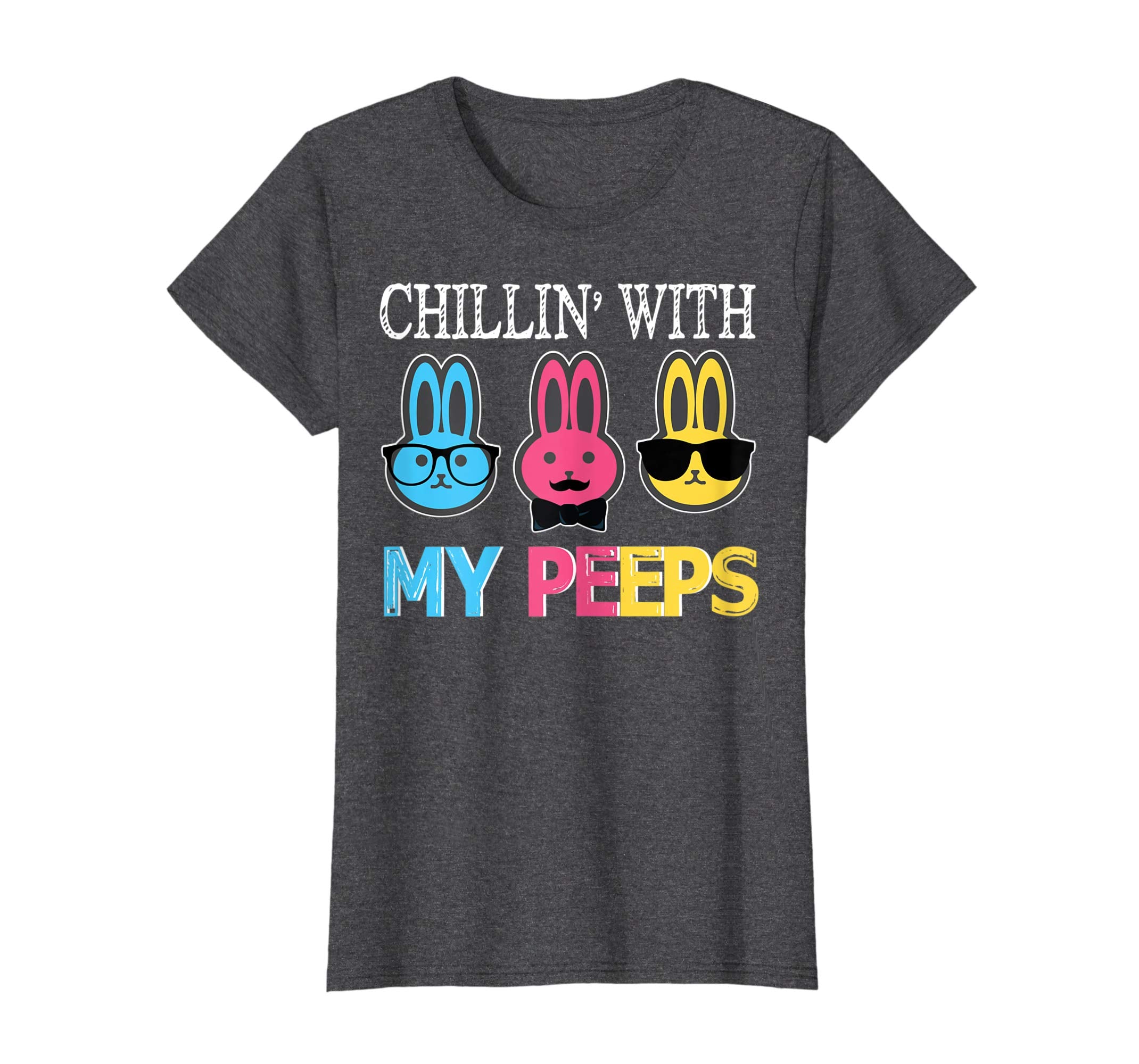 Chillin With My Peeps Bunny Rabbits Happy Easter Day Shirt