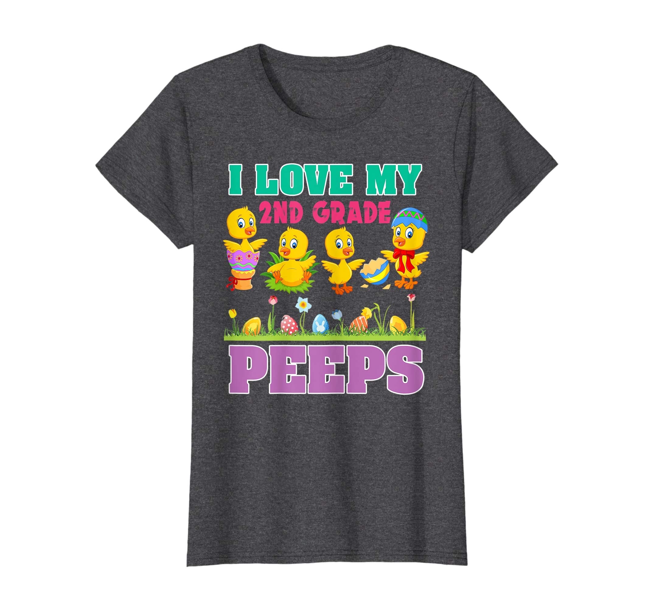 2nd Grade Teacher Easter Shirt Gift I Love 2nd Grade Peeps