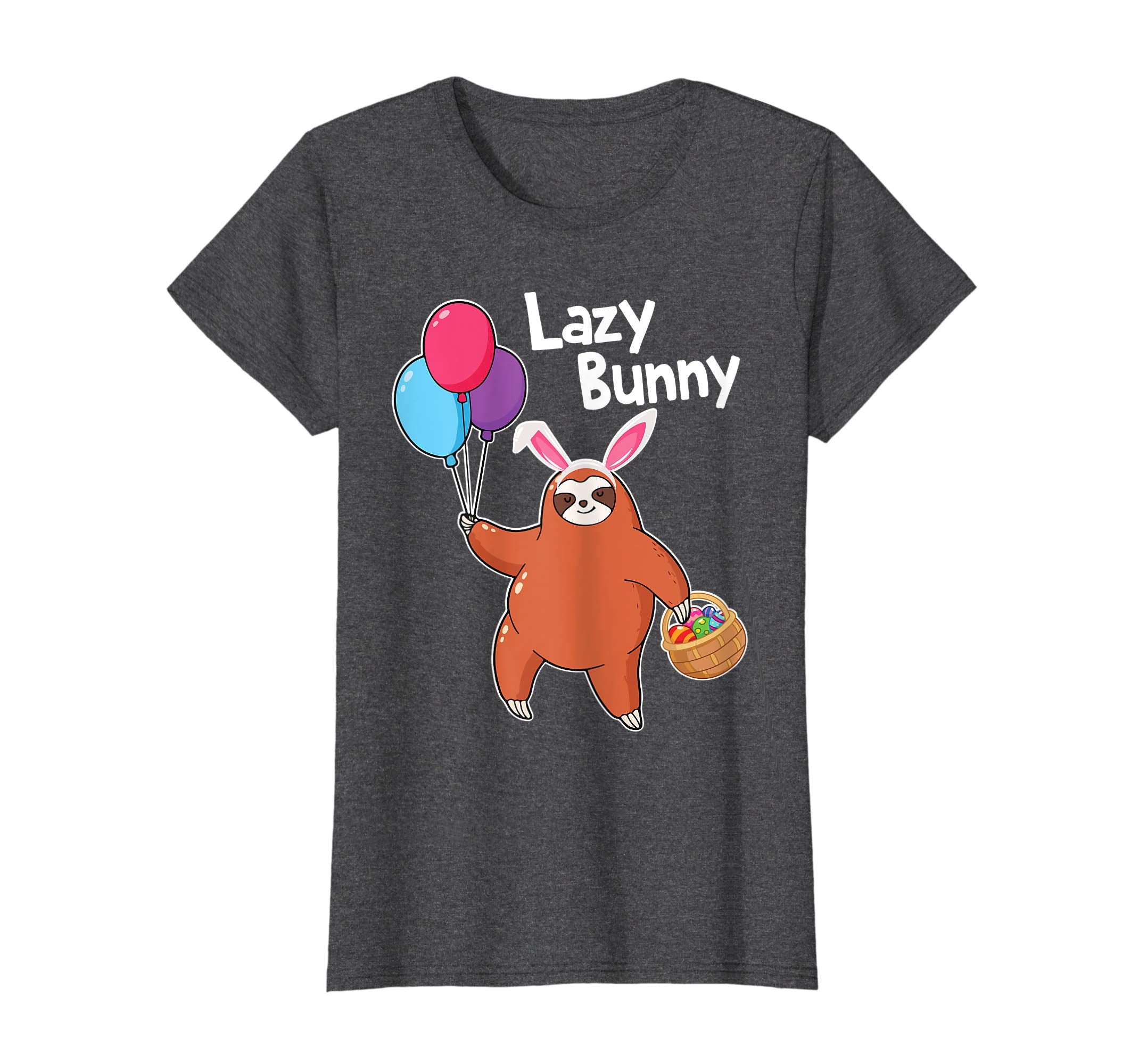 Sloth Playing Balloons Easter Eggs Happy Shirt Lazy Bunny