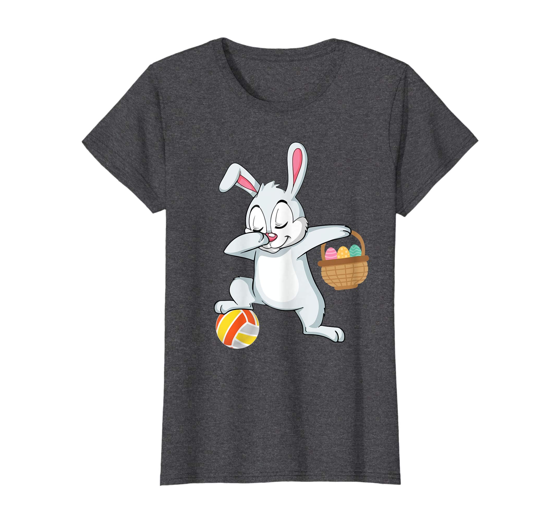 Bunny Rabbit &amp; Easter Eggs Dabbing Playing Volleyball Shirt
