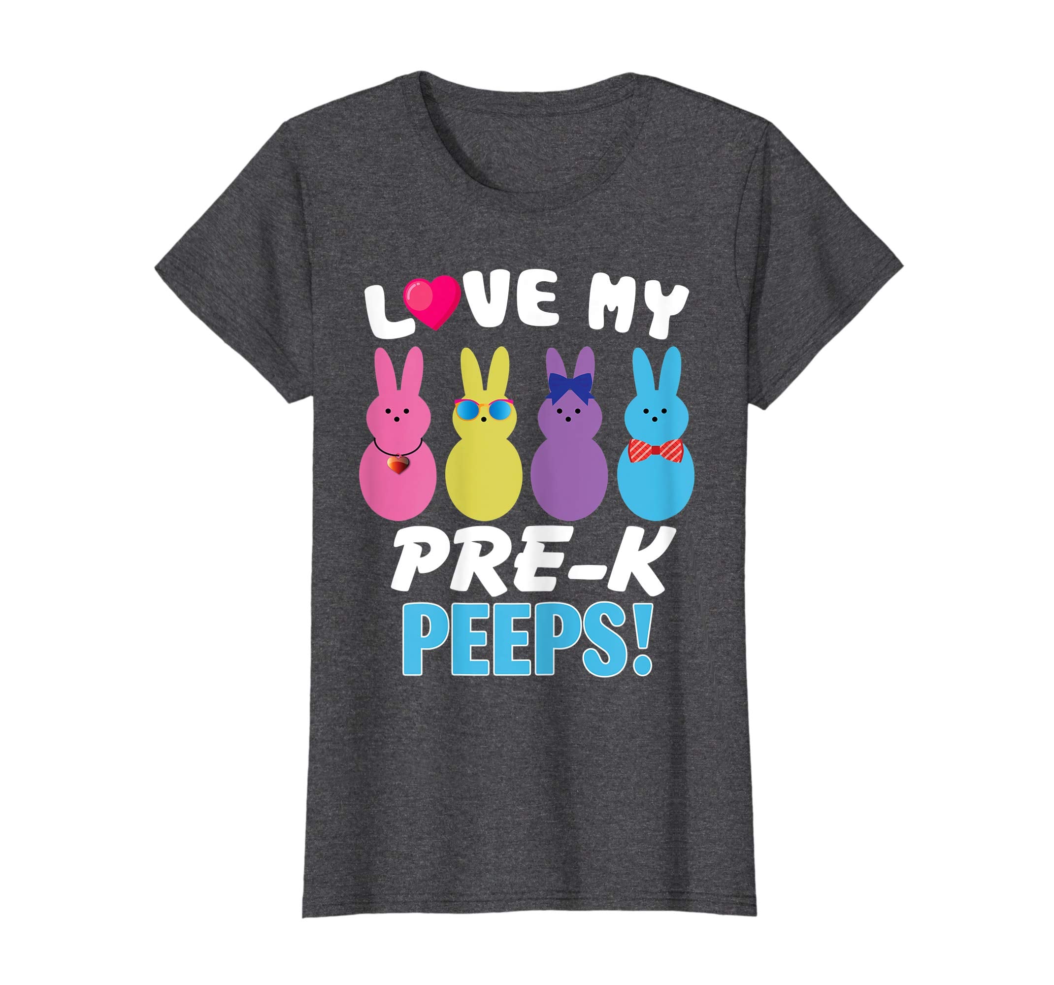 I Love My Pre-k Peeps Bunnies Happy Easter Teacher Shirt