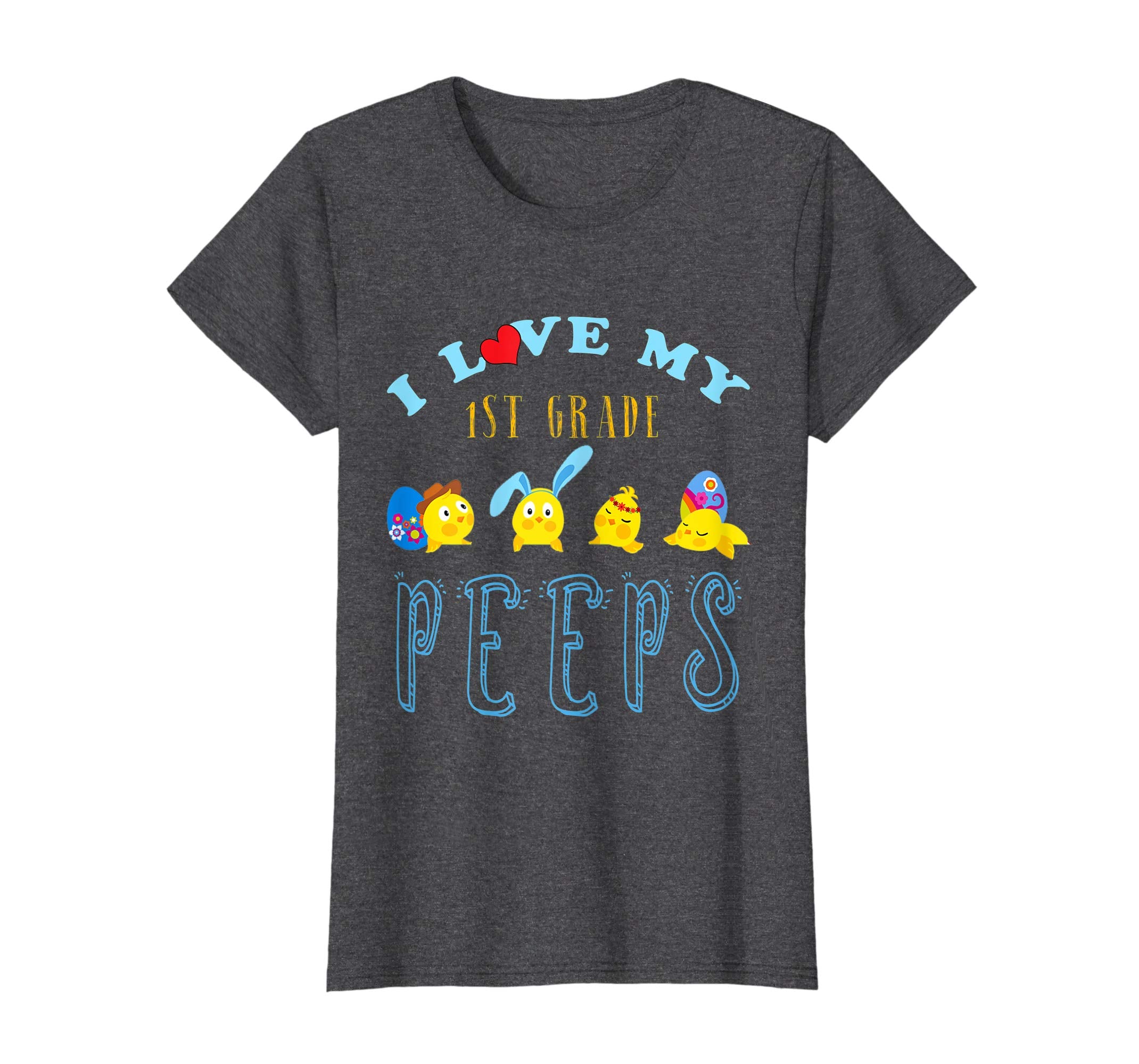 I Love my 1st Grade Peeps Easter First Grade Teacher Shirt