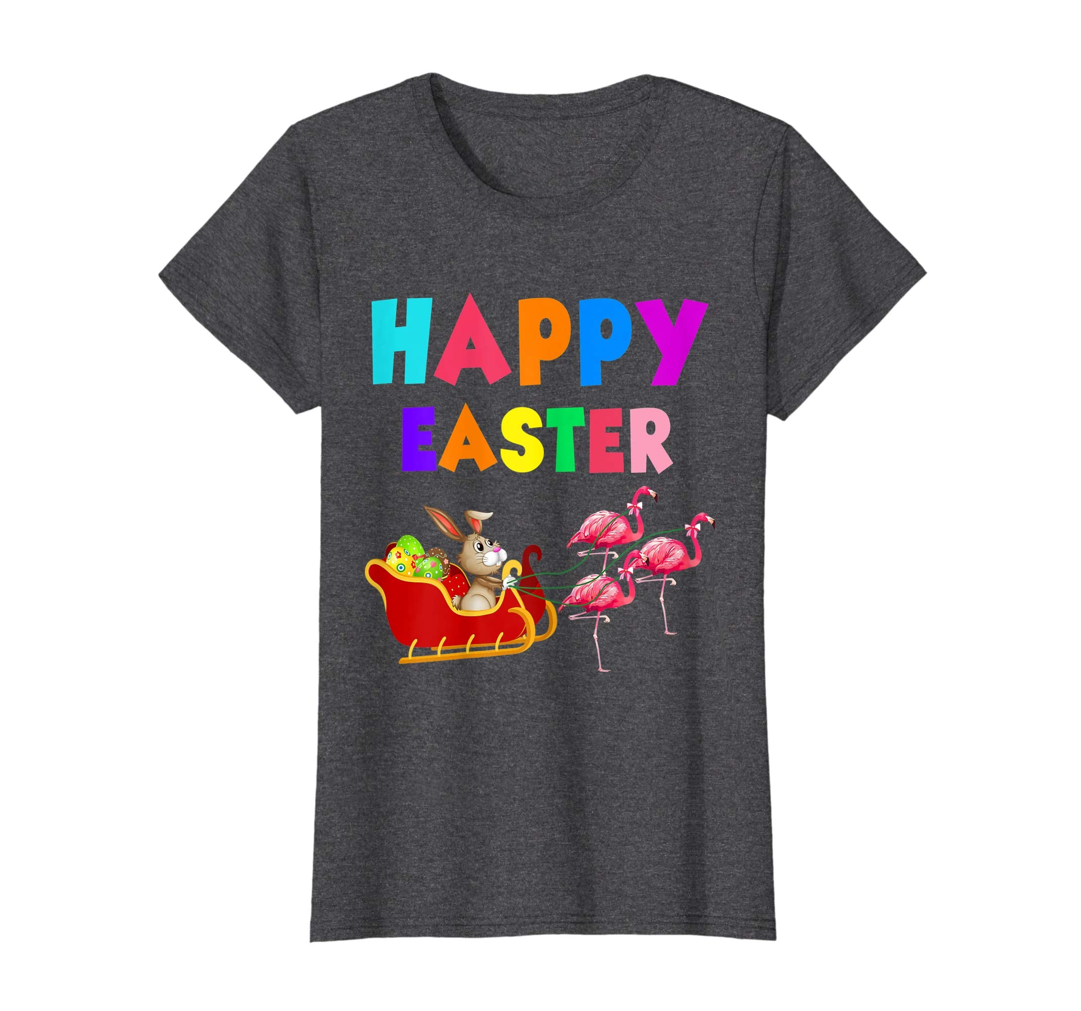 Happy Easter Bunny And Flamingo T shirt Gift