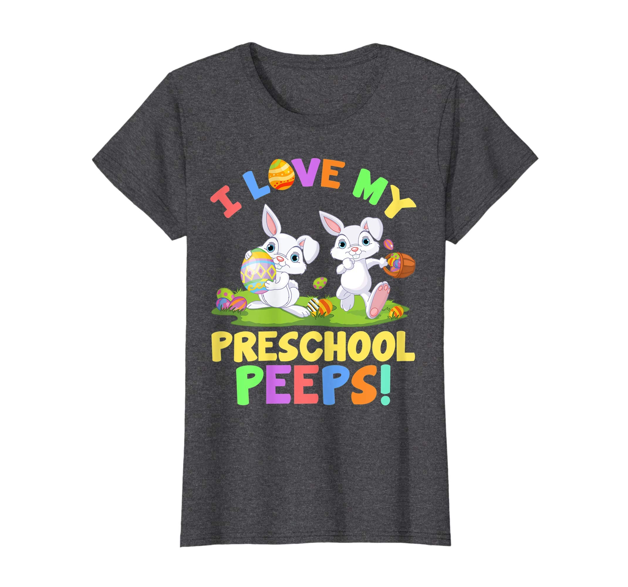 I Love My Preschool Peeps Bunnies Easter Teacher Shirt