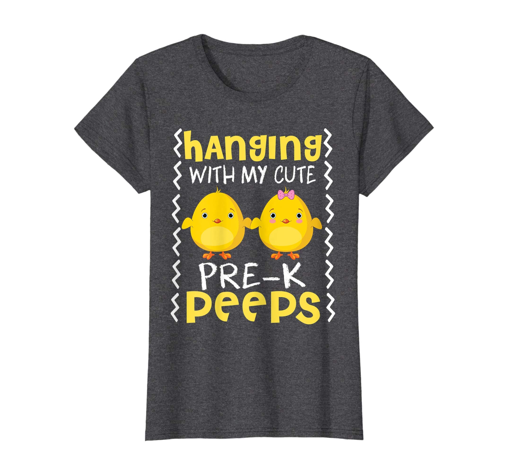 Hanging With My Cute Pre-k Peeps Teacher Easter Day Shirt