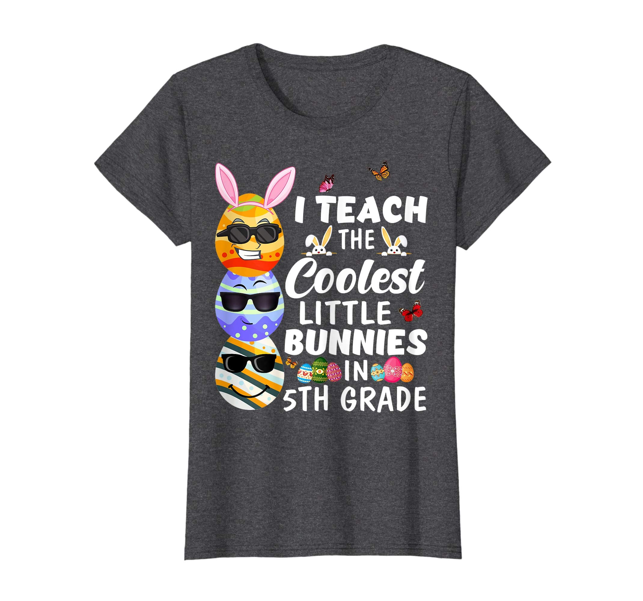 Easter 5th Grade Teacher Shirt Easter Eggs Emoji Funny Gift