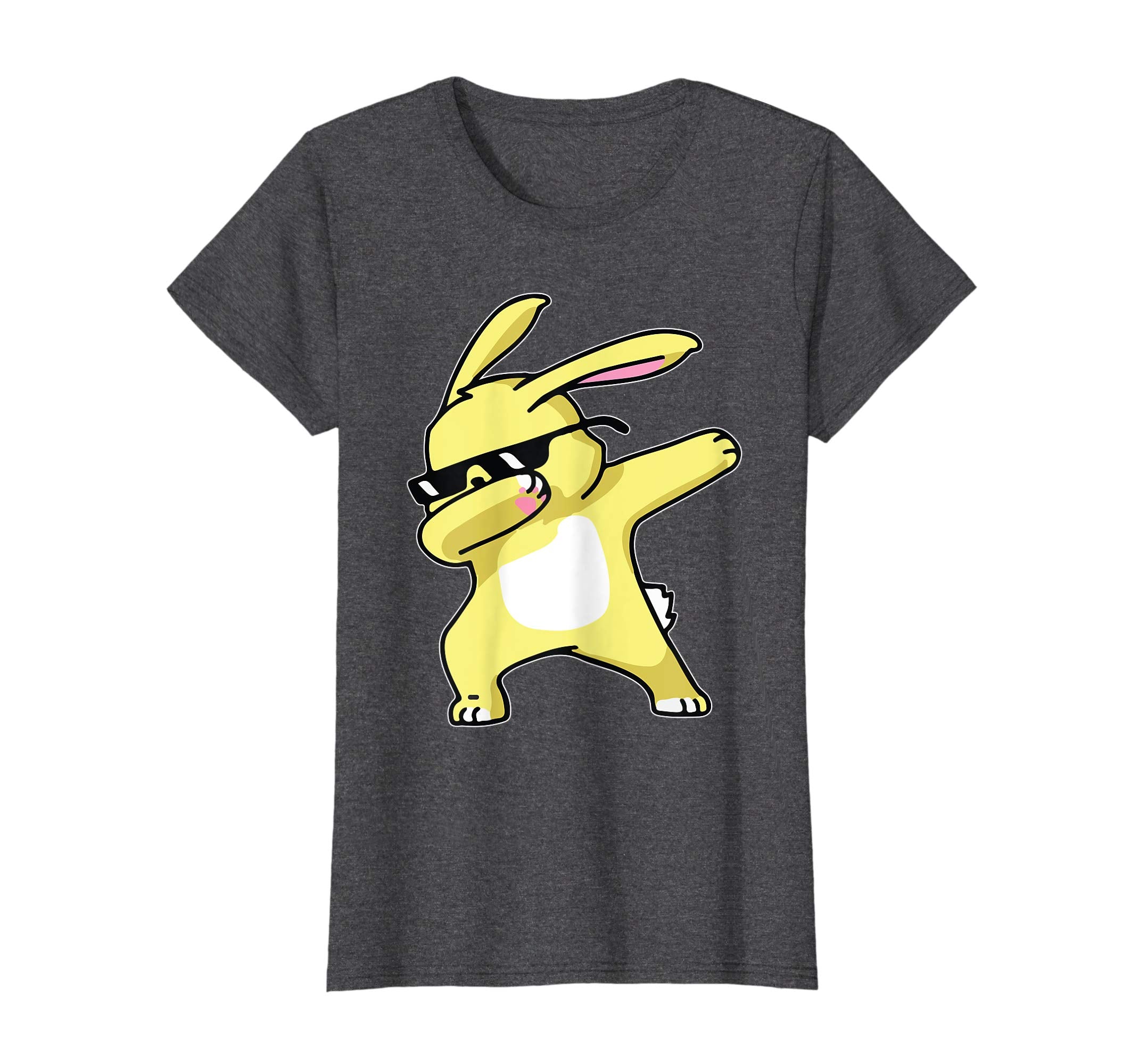 Yellow Bunny Rabbit Dabbing Dancing Happy Easter Shirt