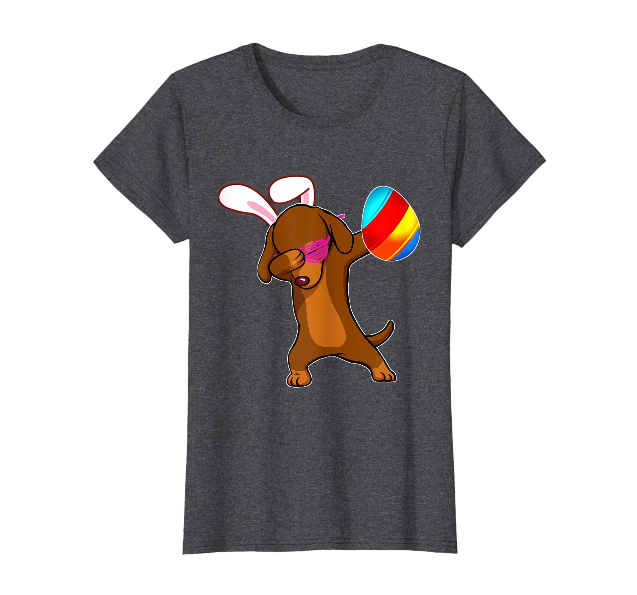Easter Bunny Dabbing Dachshund Dog Tshirt Egg Ears Gift