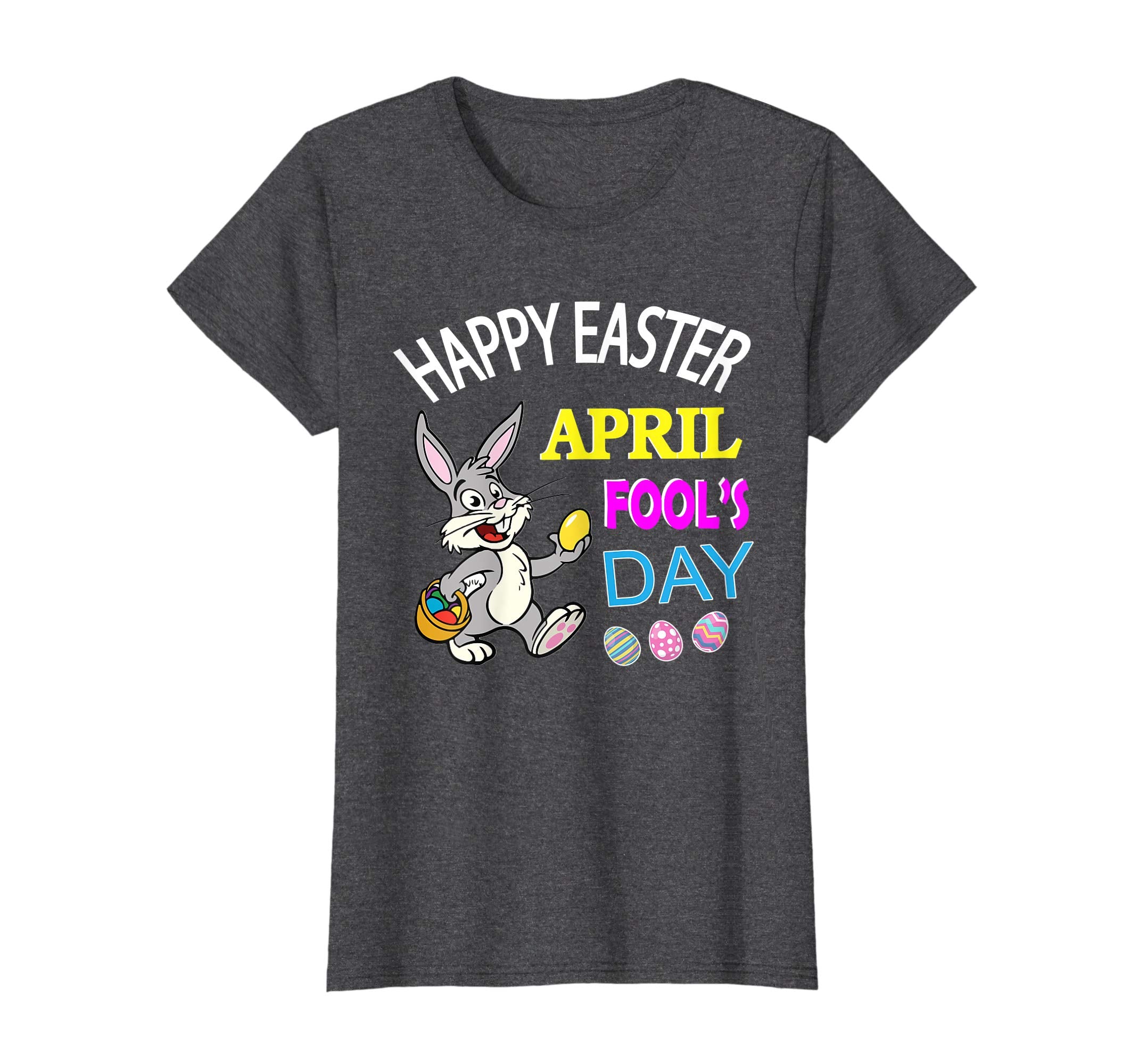 Rabbit Bunny With Easter Eggs Happy April Fool's Day Shirt