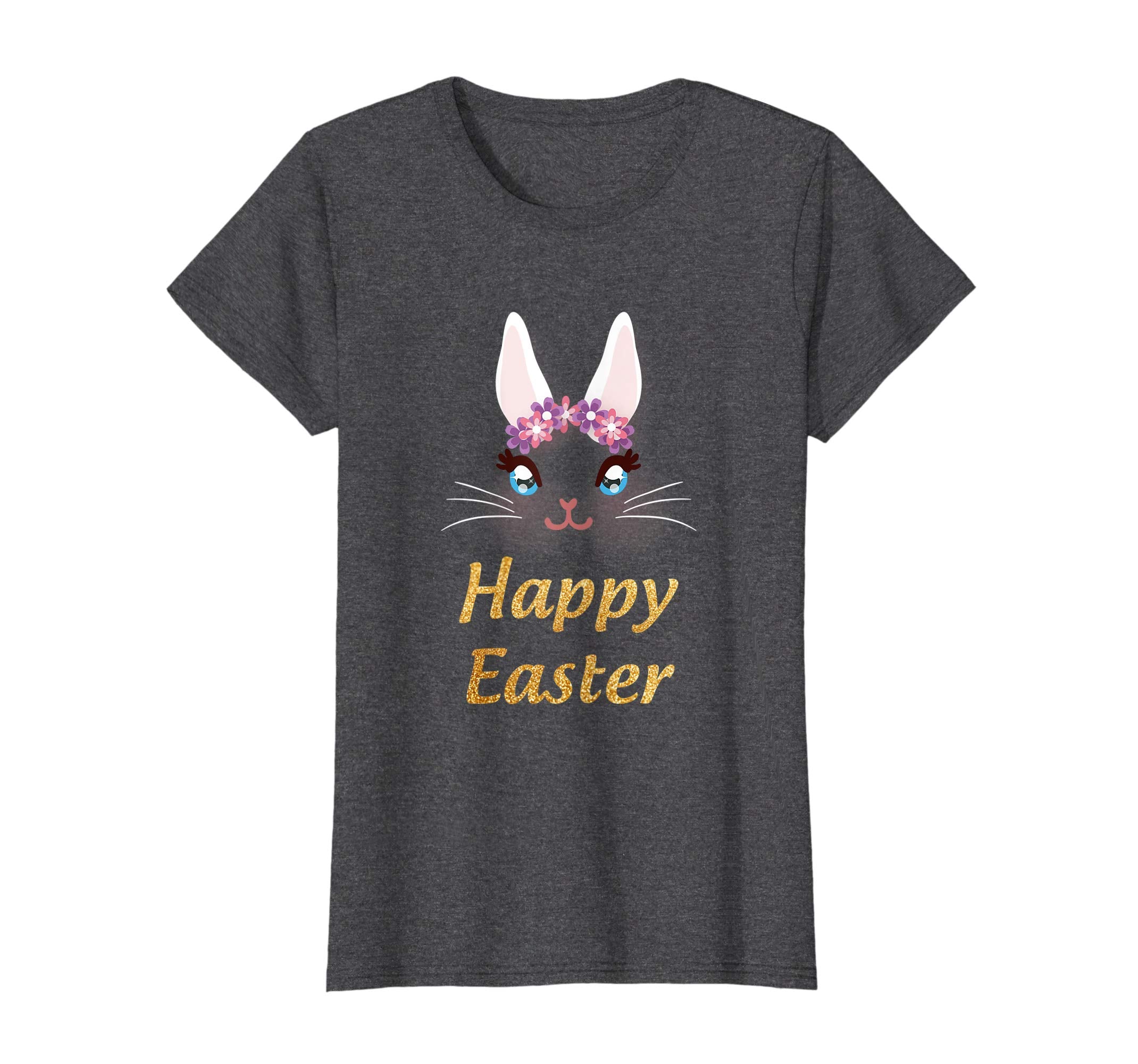 Happy Easter Bunny Princess T Shirt Easter Gift For Girls