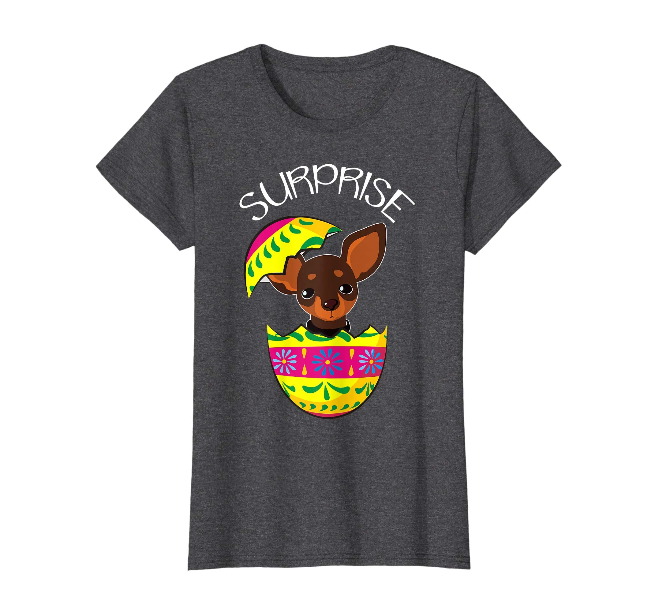 Funny Cute Puppy Chihuahua Hatches Easter Egg Easter T-Shirt