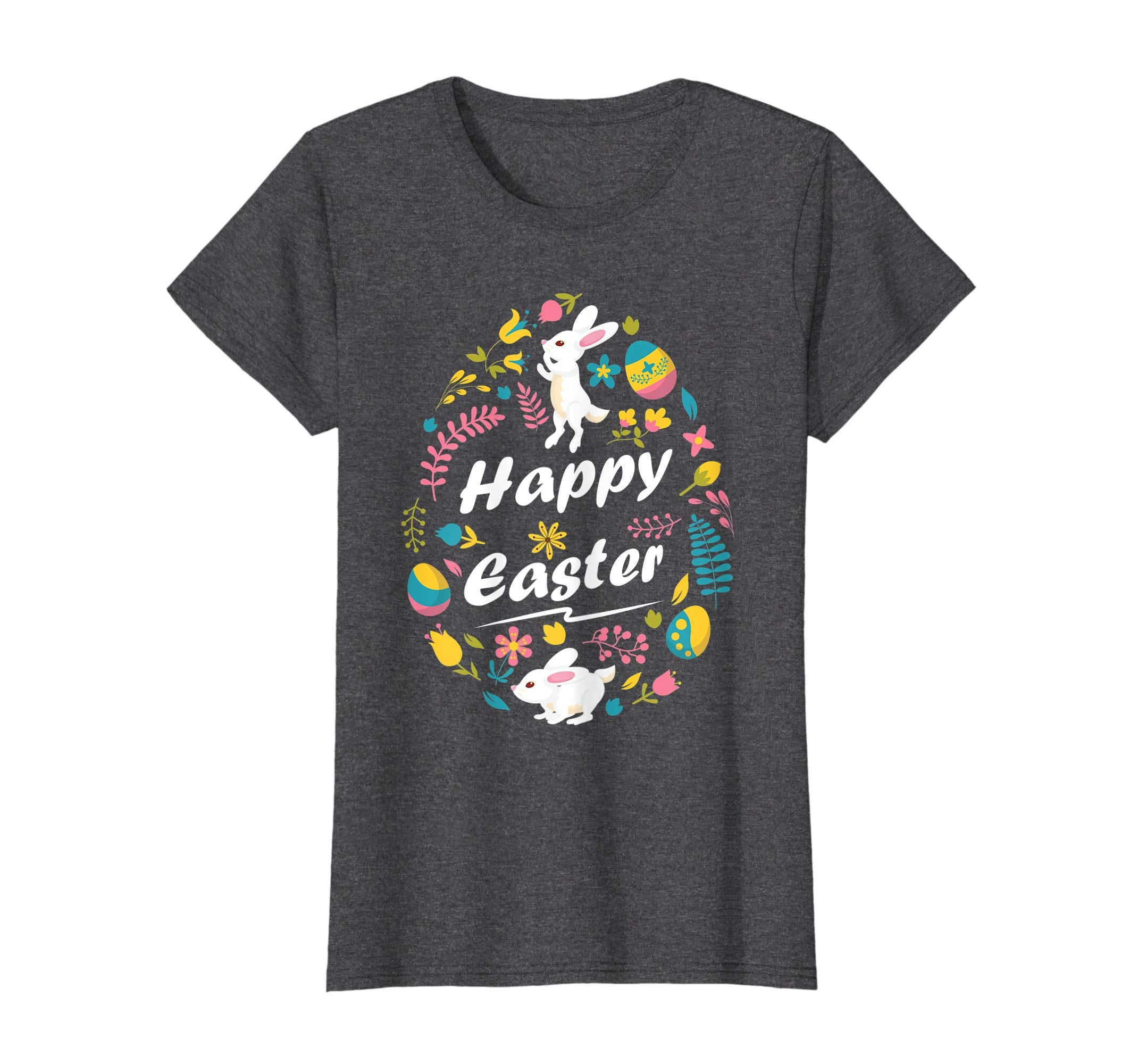 Flower Bunny Playing With Easter Eggs Shirt Happy Easter Day