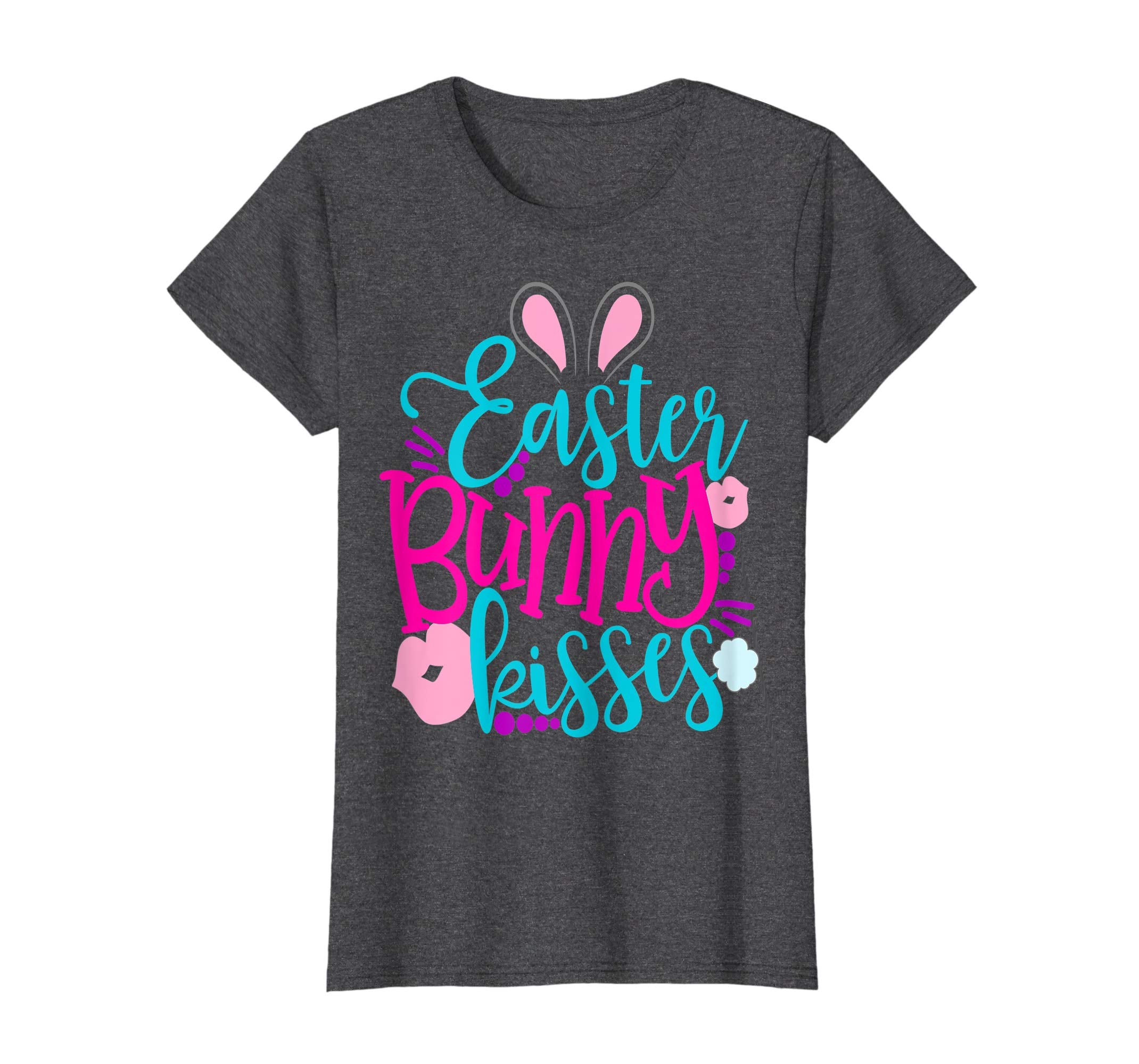 Easter Bunny Kisses Easter Shirt Cute Kids Lips School Girls