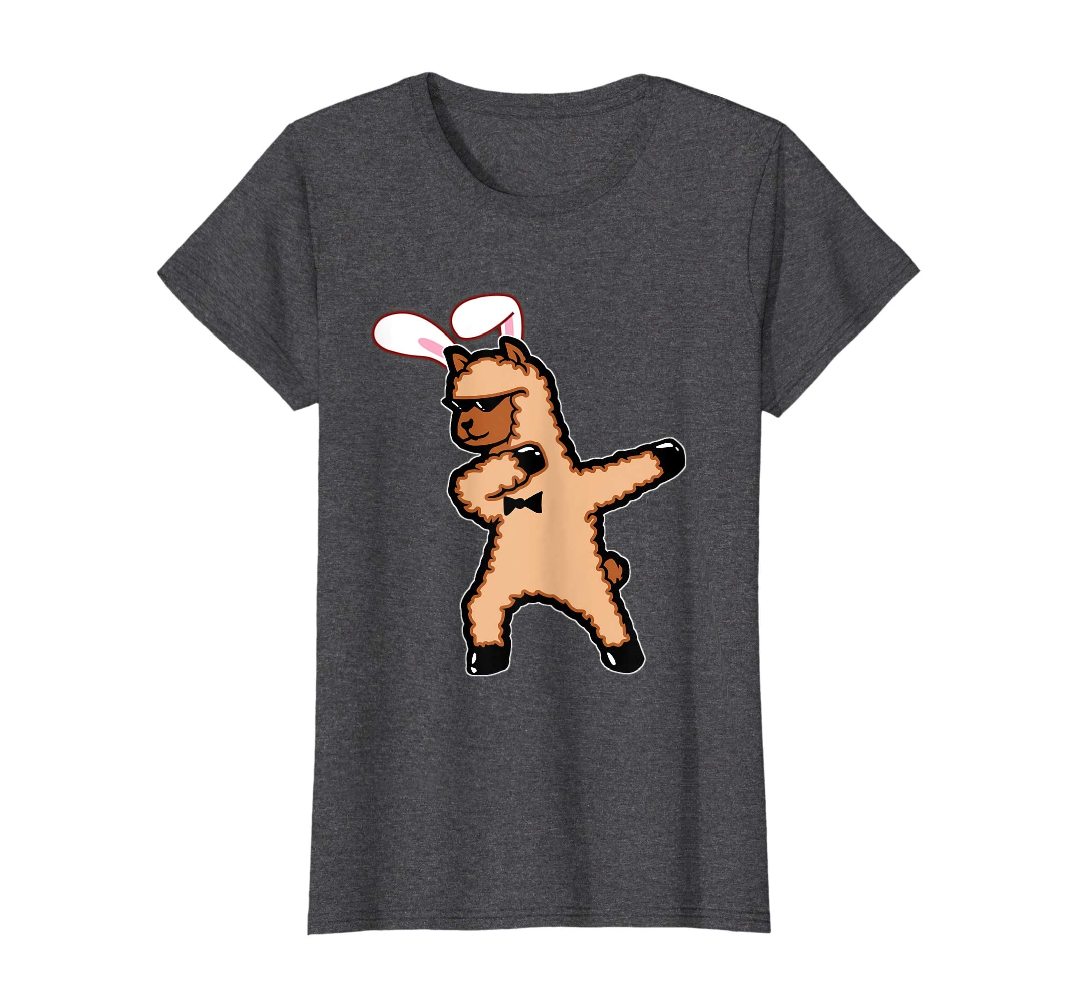Easter Bunny Dabbing Llama Tshirt Rabbit Ears Animal Gift