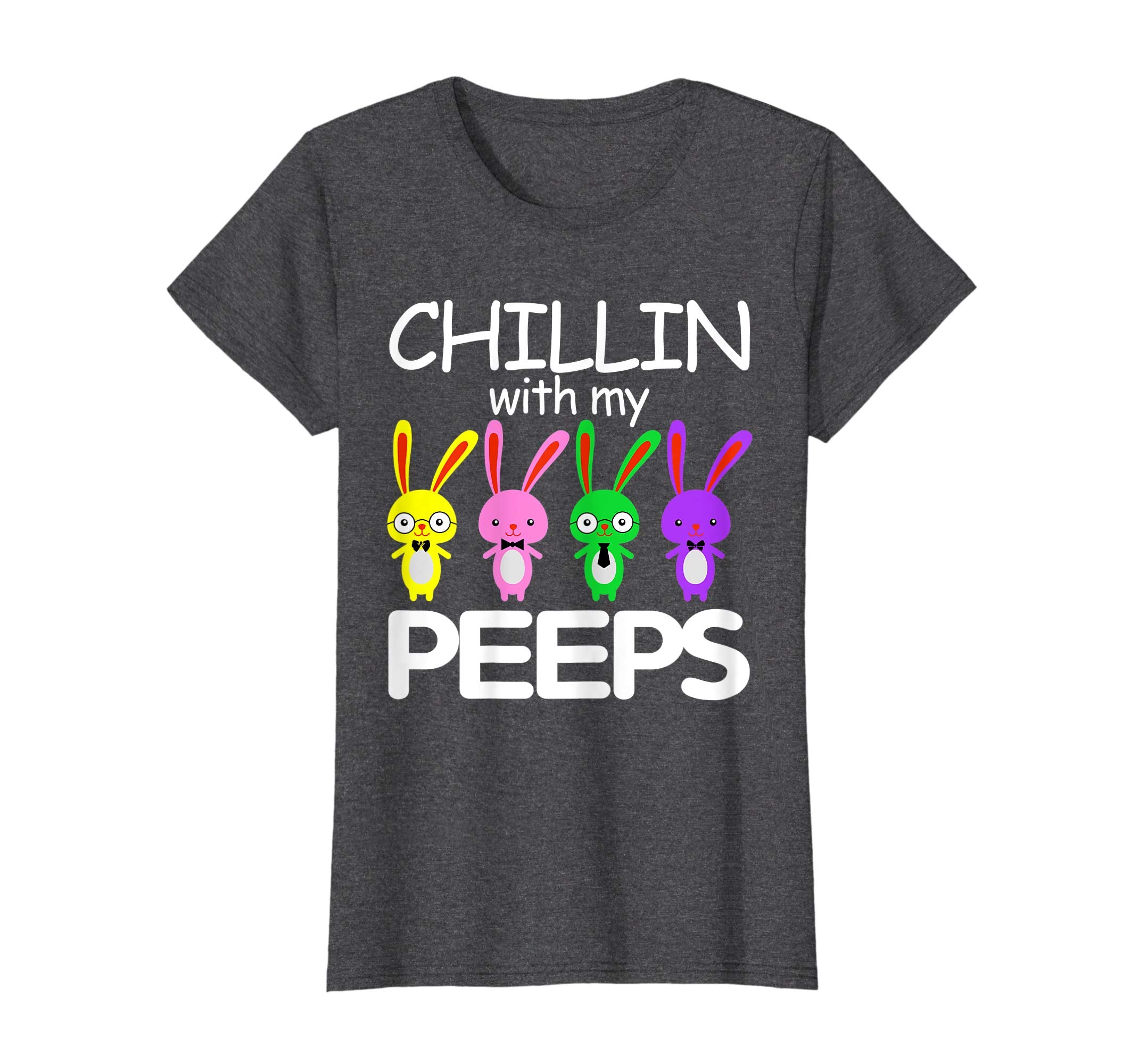 Chillin With My Peeps Bunny Funny Easter Tshirt Gifts