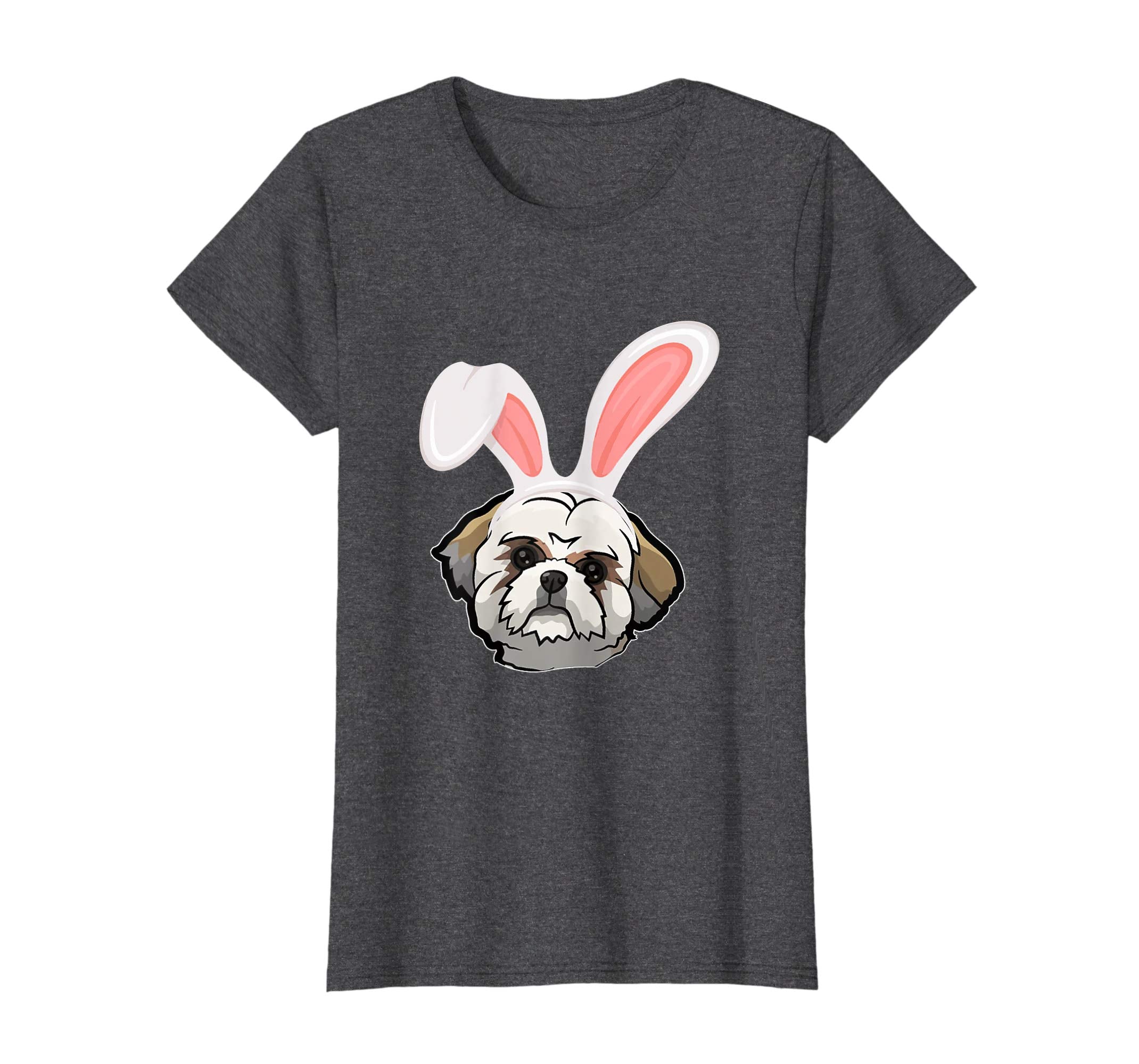 Shih Tzu Dressed As Easter Bunny With Rabbit Ears T-Shirt