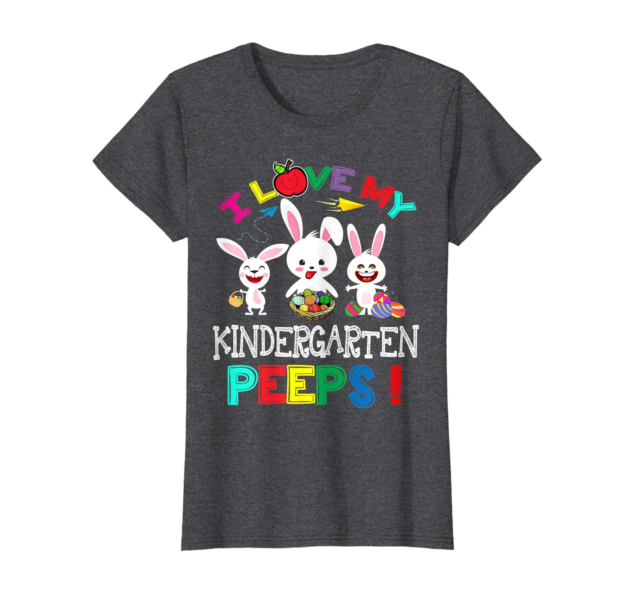 I Love My Kindergarten Peeps Bunnies Easter Teacher T Shirt