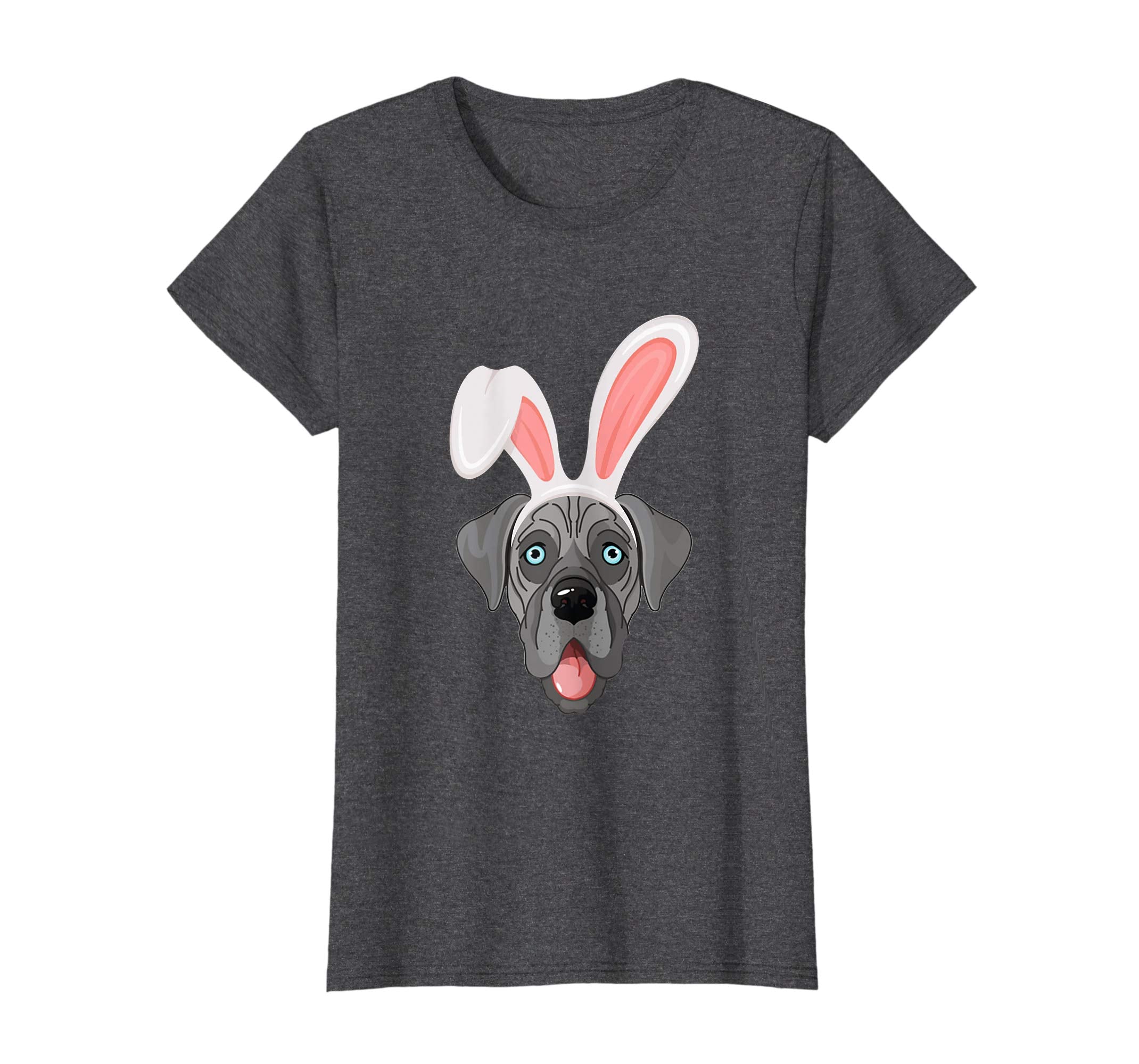 Great Dane Dressed As Easter Bunny With Rabbit Ears T-Shirt