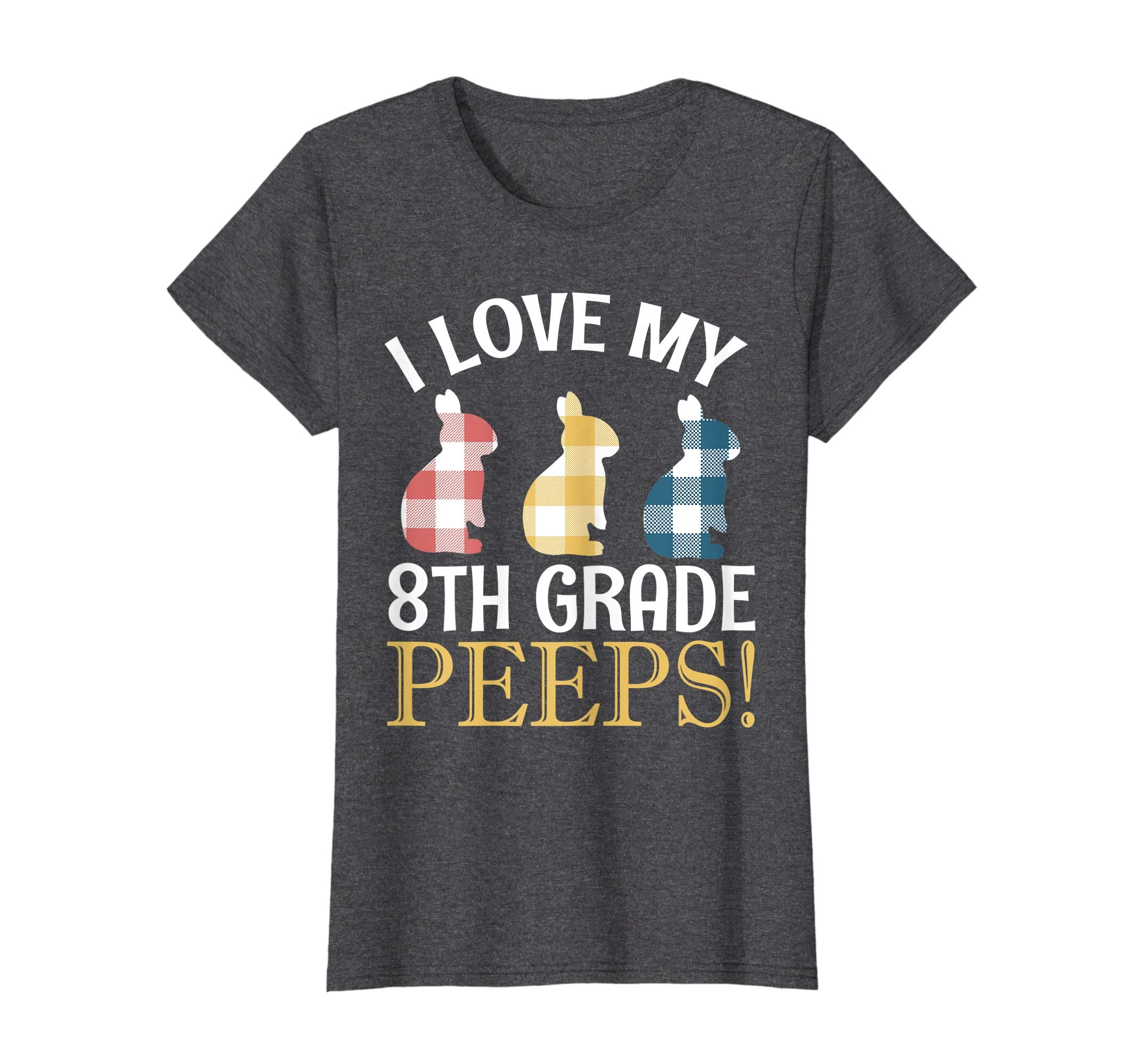 I Love My 8TH Grade Peeps Bunnies Vintage Retro Easter Shirt
