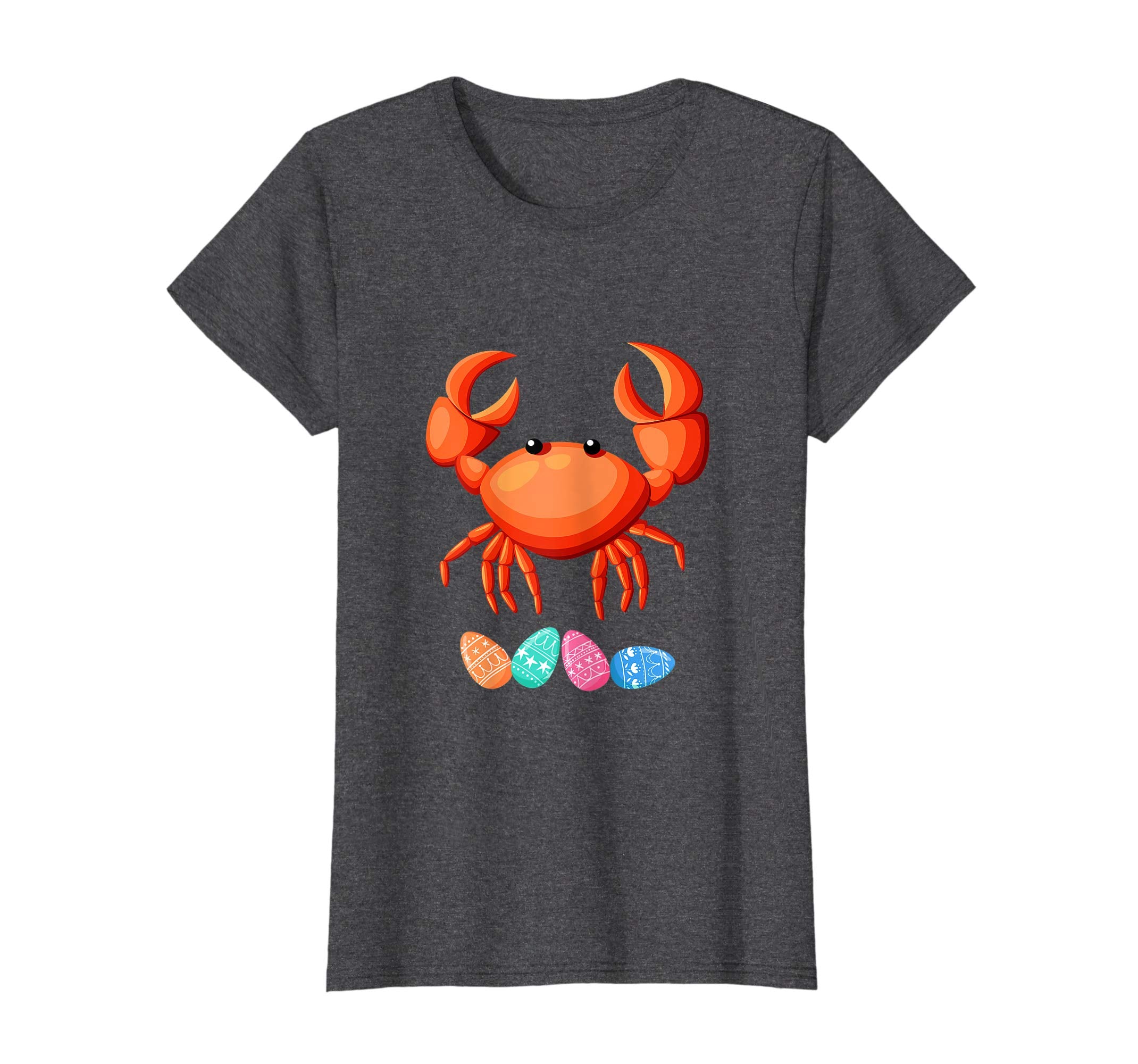 Funny Easter Crab With Bunny Ears And Eggs T Shirt