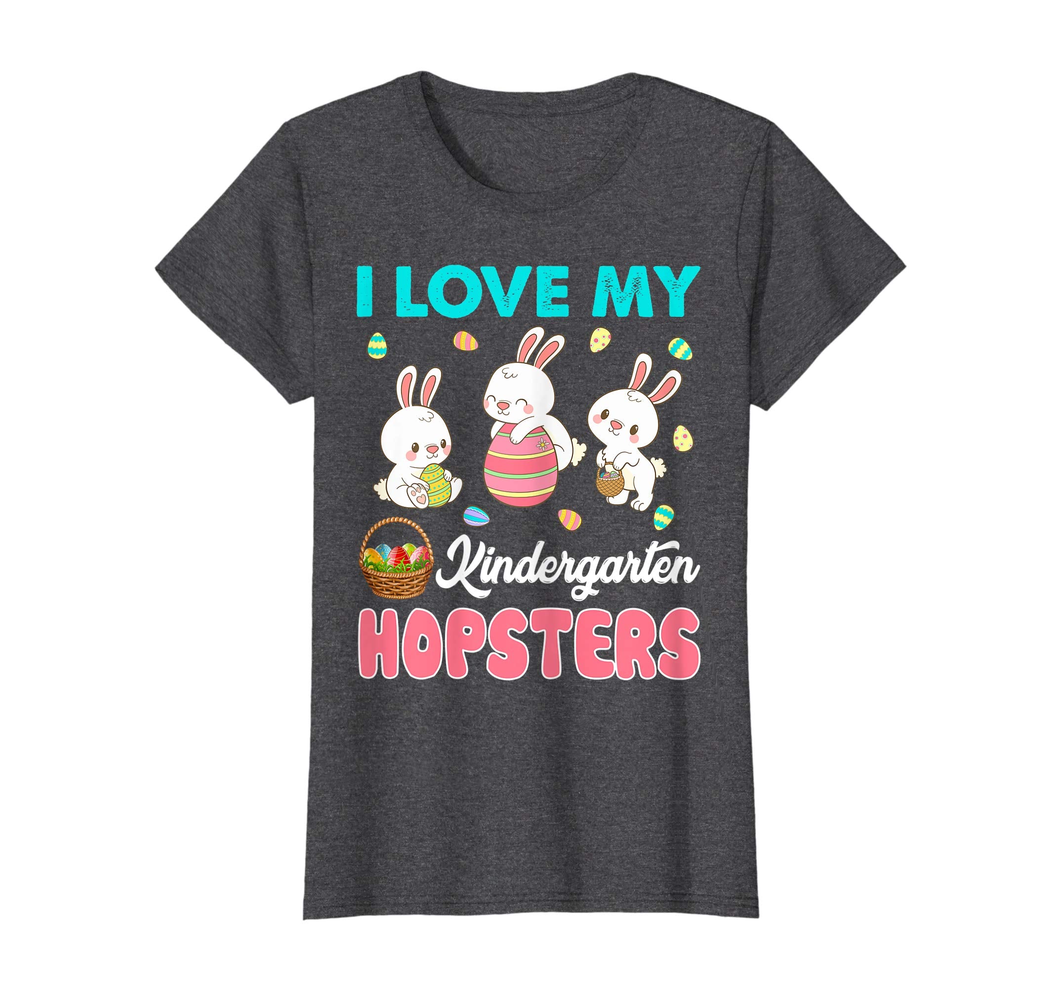 I Love My Kindergarten Hopsters Easter Teacher Shirt
