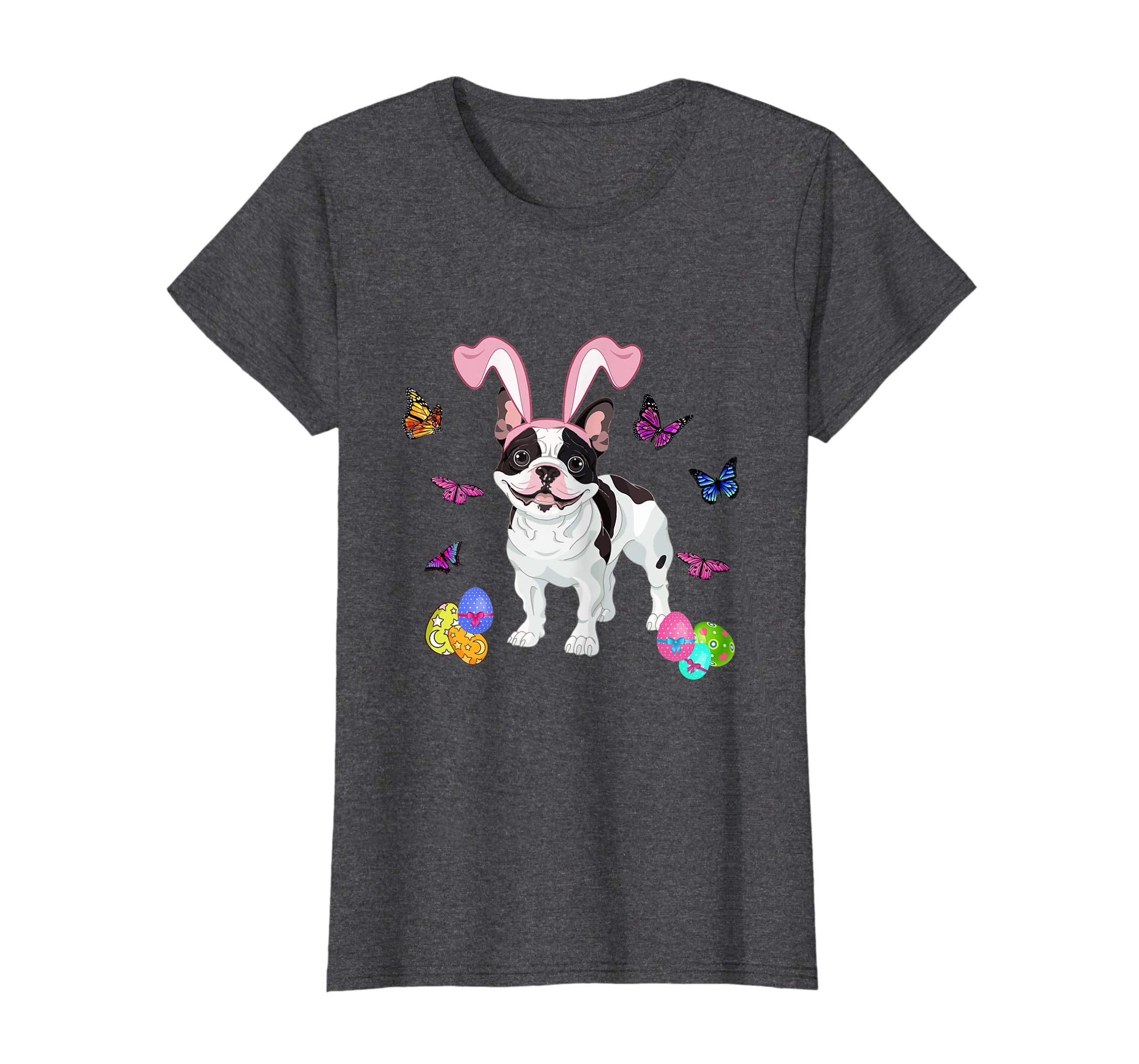 French Bulldog Bunny Rabbit Happy Easter Day T-Shirt
