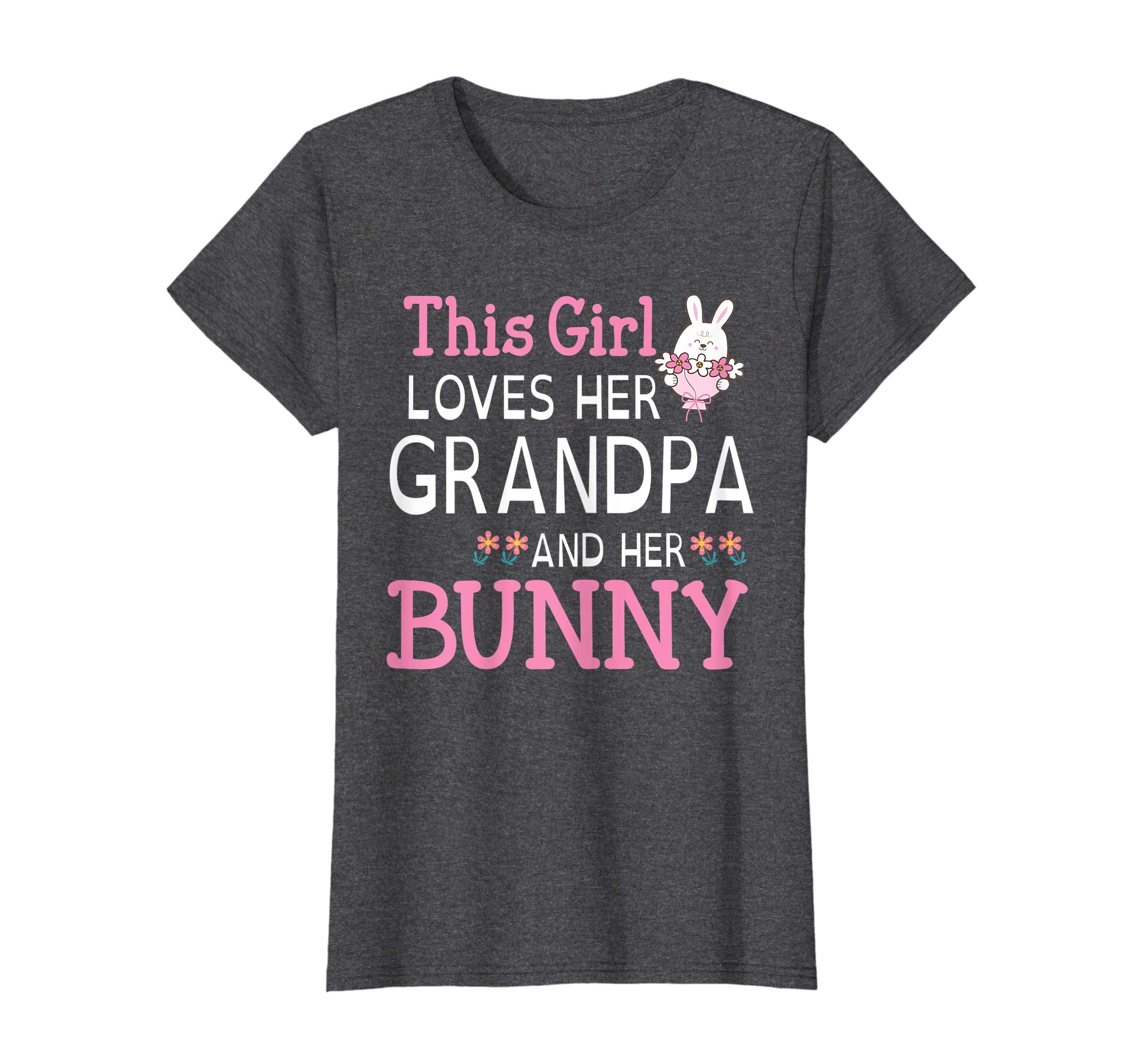 This Girl Loves Her Grandpa And Her Bunny Happy Easter Shirt