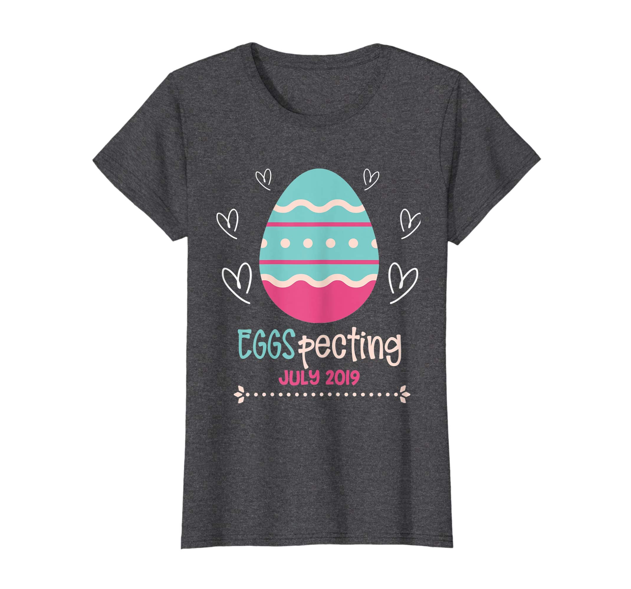 Easter Pregnancy Announcement T Shirt Eggspecting July 2019