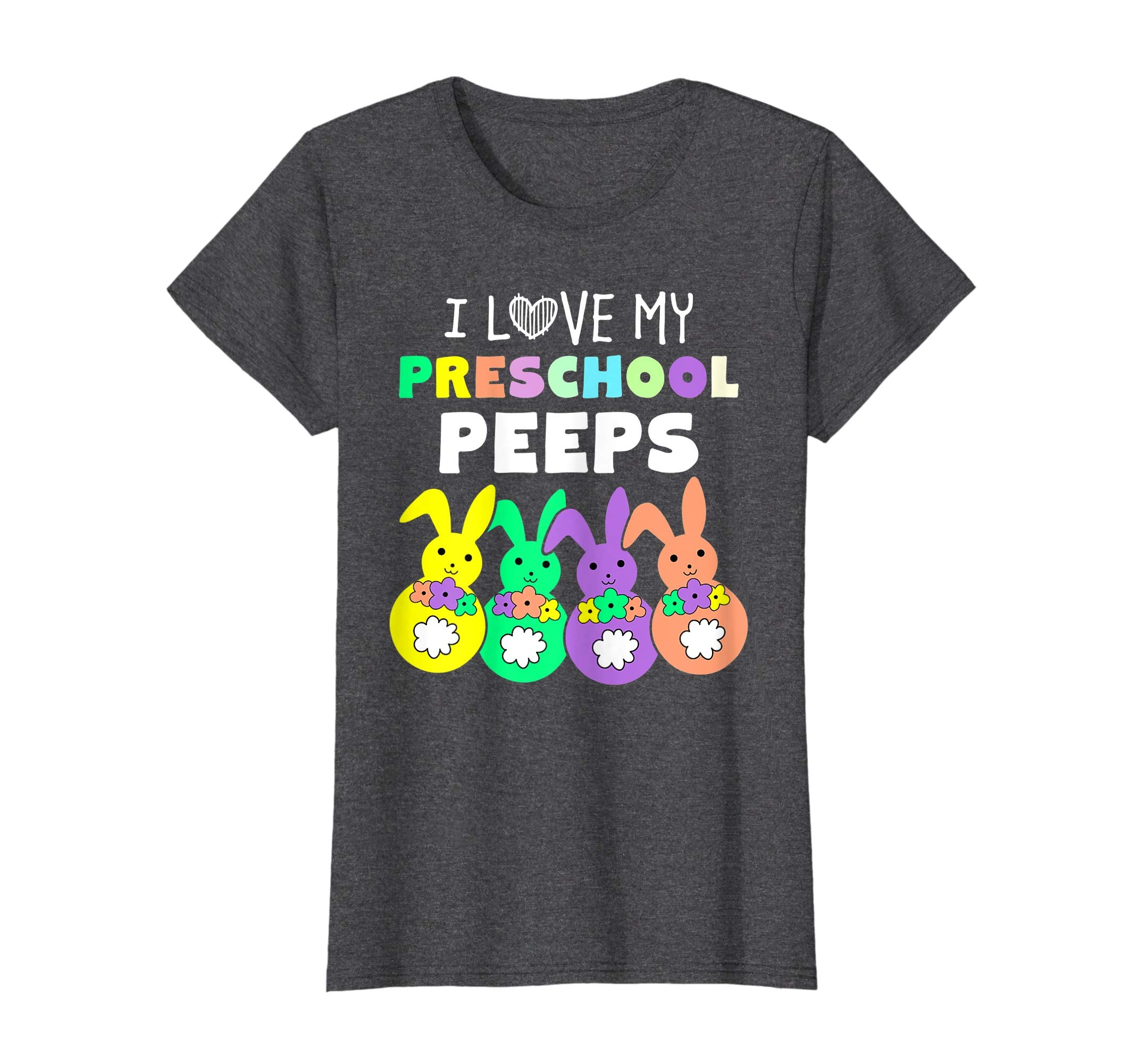 I Love My Preschool Peeps Happy Easter Bunnies Teacher Shirt