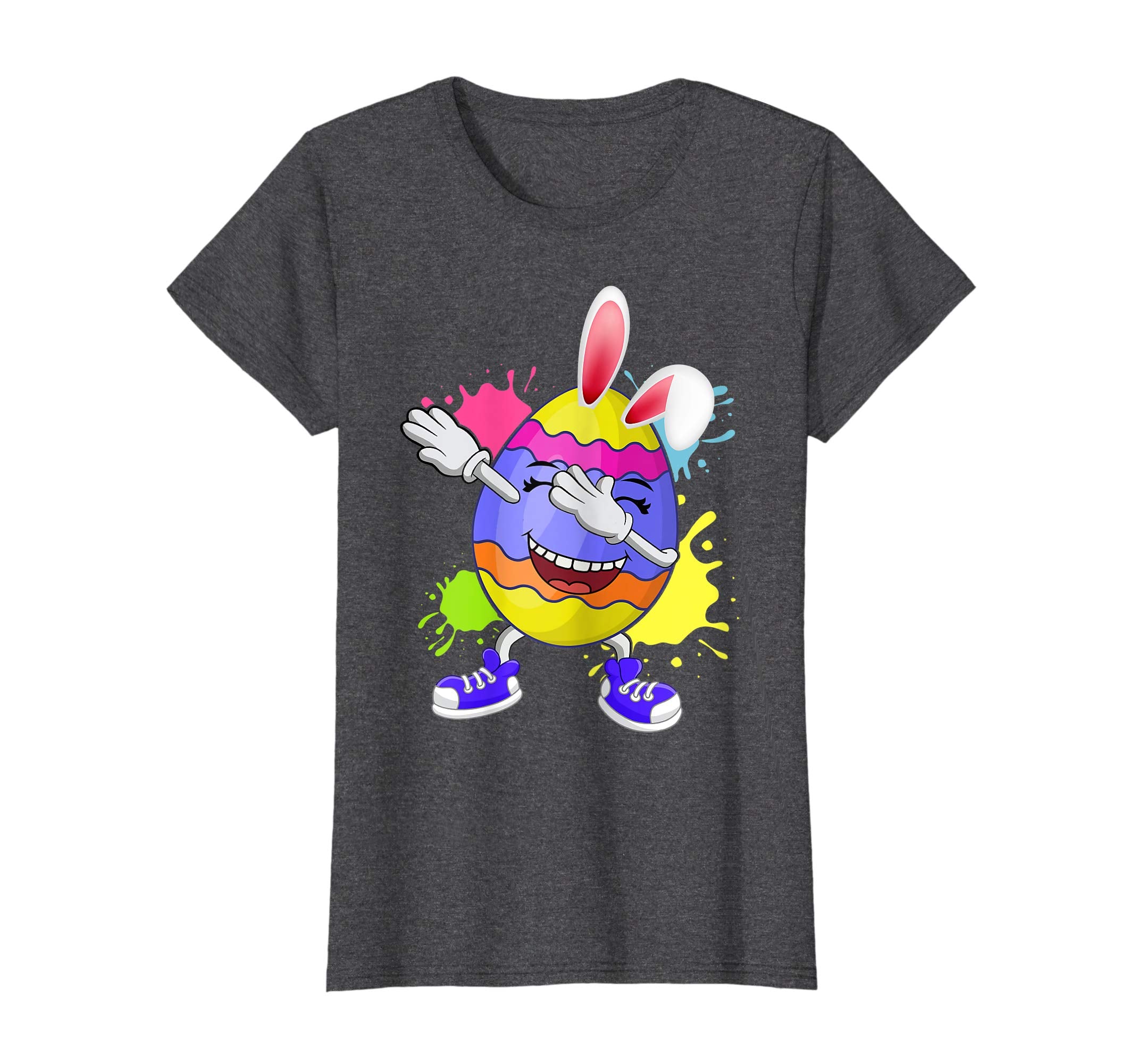 Cute Dabbing Egg Bunny Easter T shirt Kids Boys Girls