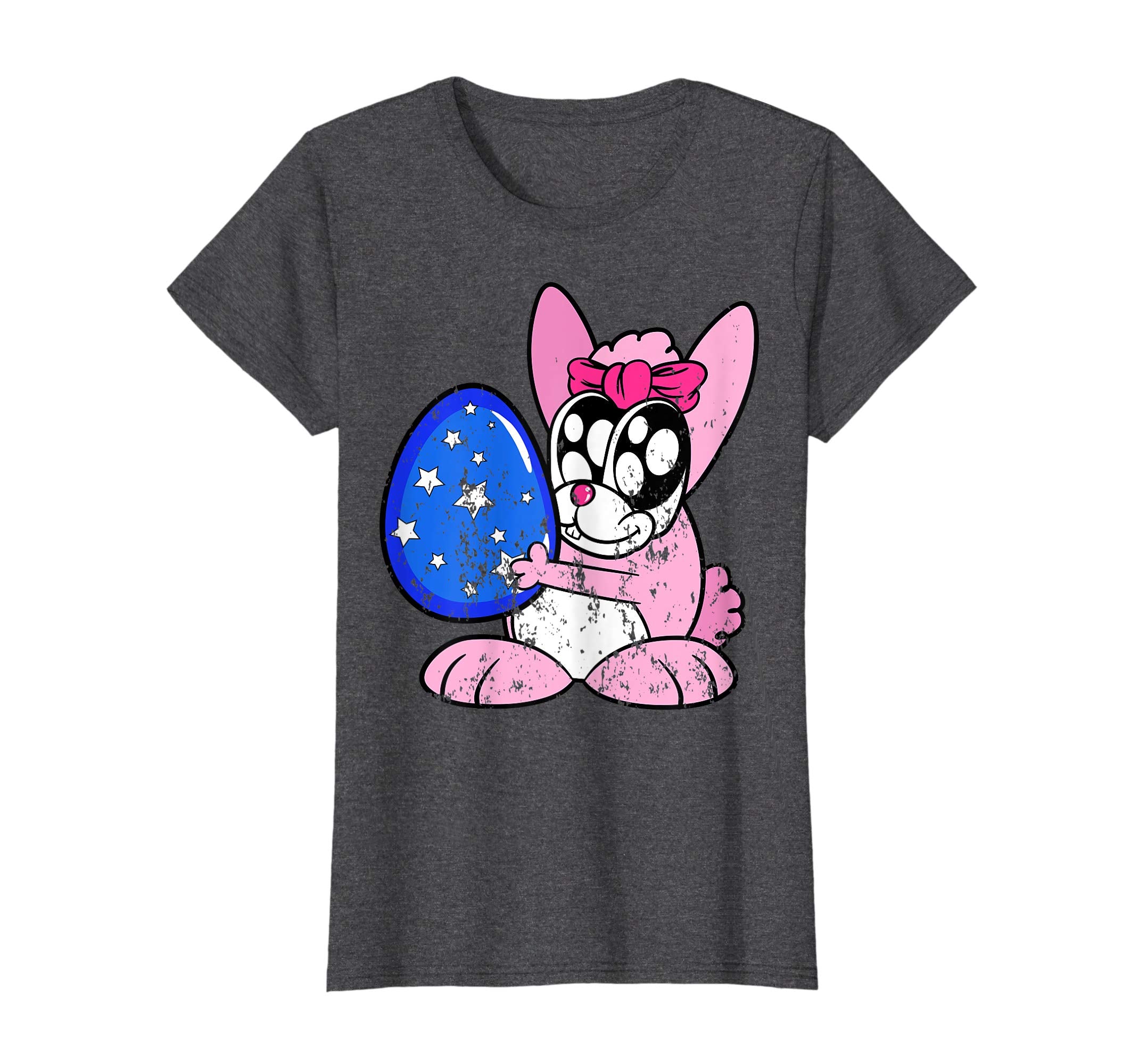 Retro Vintage Grunge Funny Cute Easter Bunny Egg Fun T-Shirt