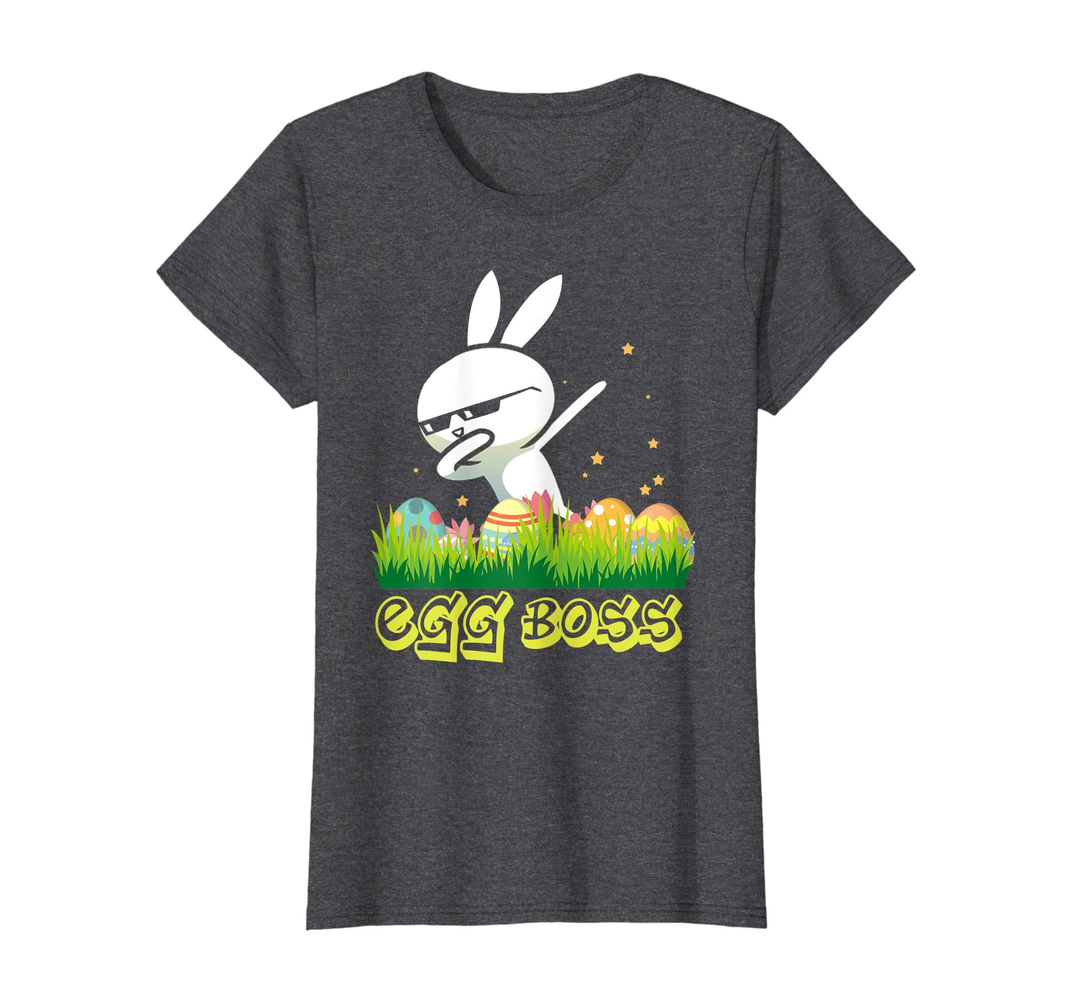 Dabbing Egg Boss Easter Bunny T Shirt For Kids Toddlers Boys