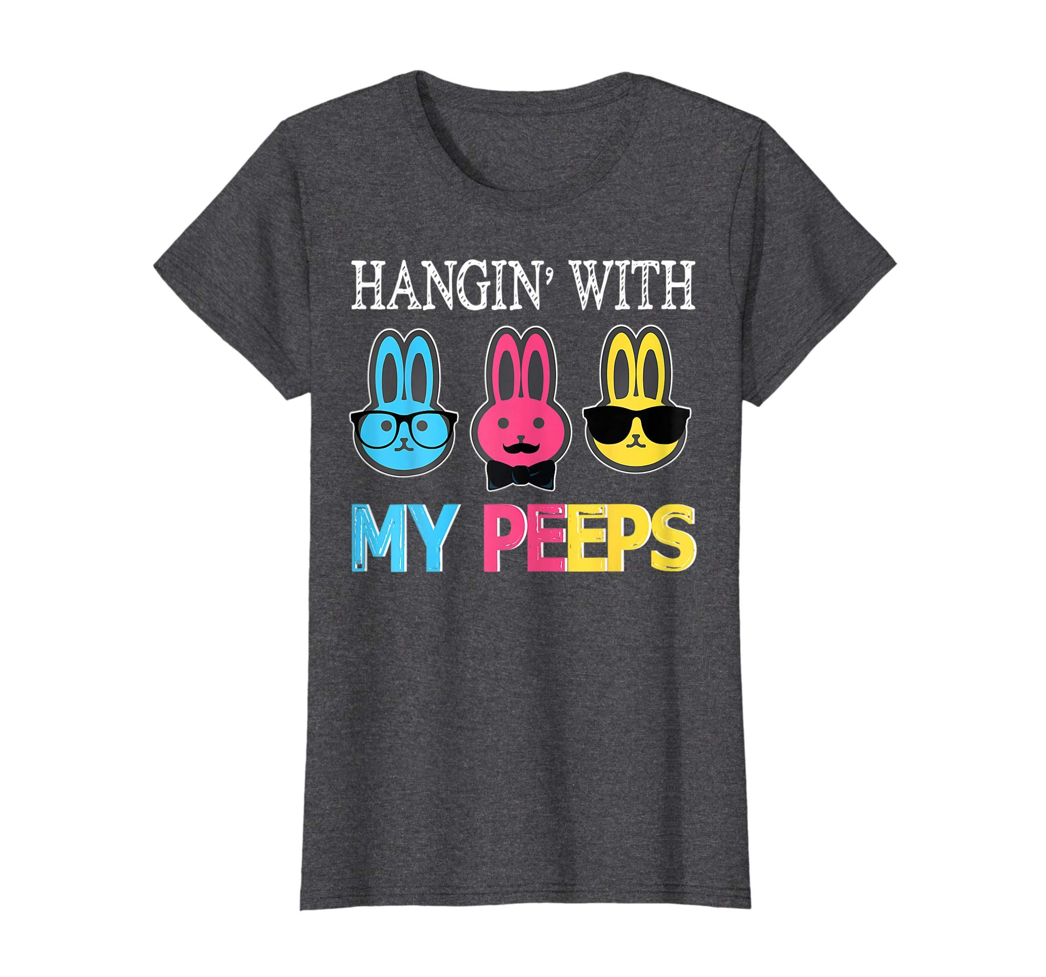 Hangin With My Peeps Bunny Rabbits Happy Easter Day Shirt