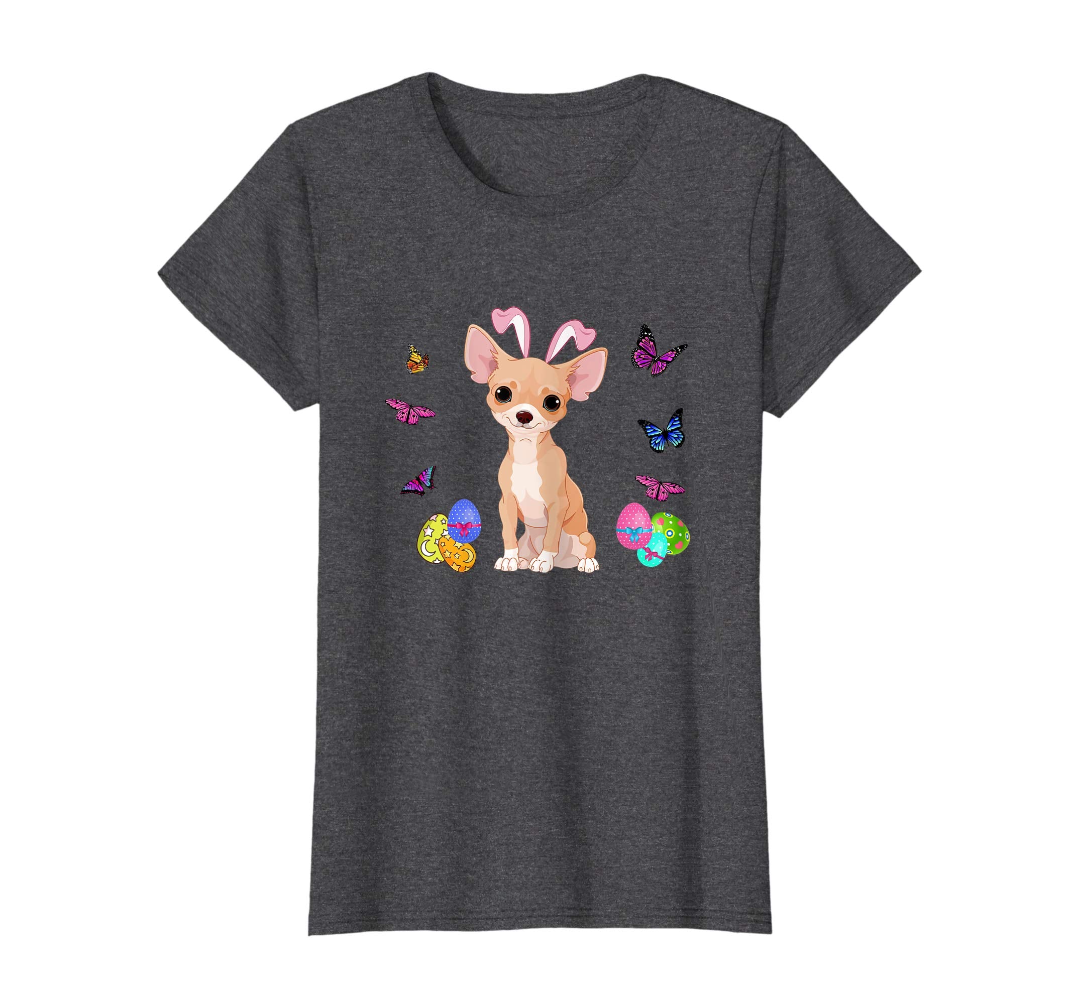 Chihuahua Bunny Rabbit Happy Easter Day T-Shirt