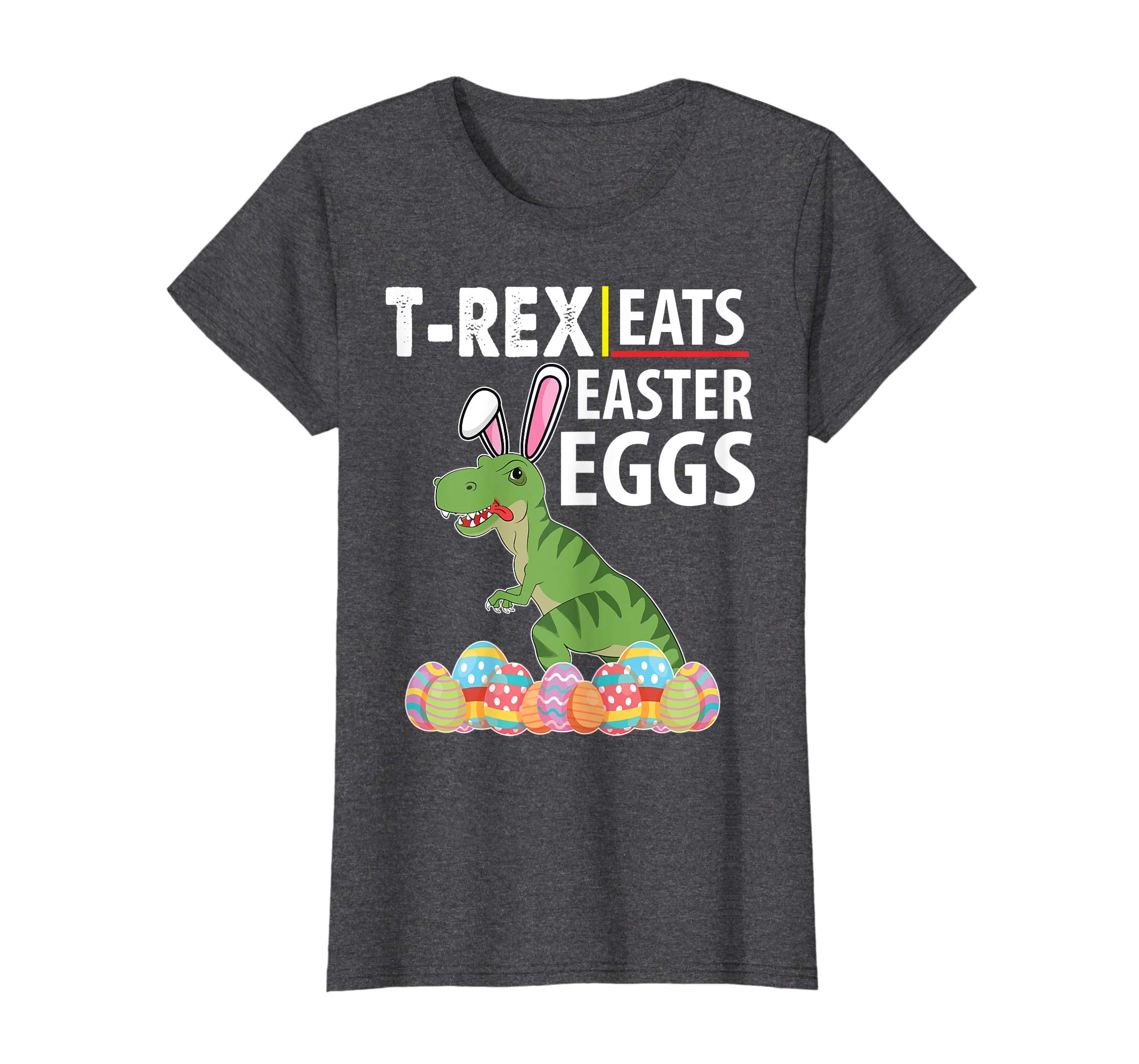 Bunny Dinosaur T-rex Eats Easter Eggs Happy Easter Day Shirt