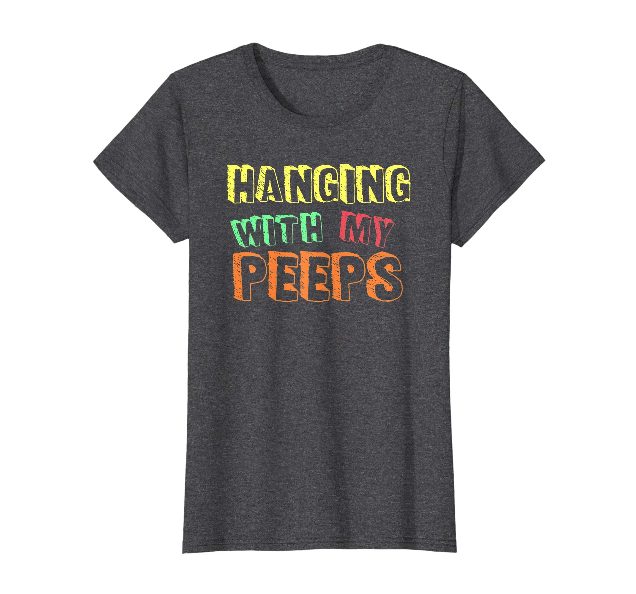 Hanging With My Peeps Cute Easter Pastel Funny Family Shirt